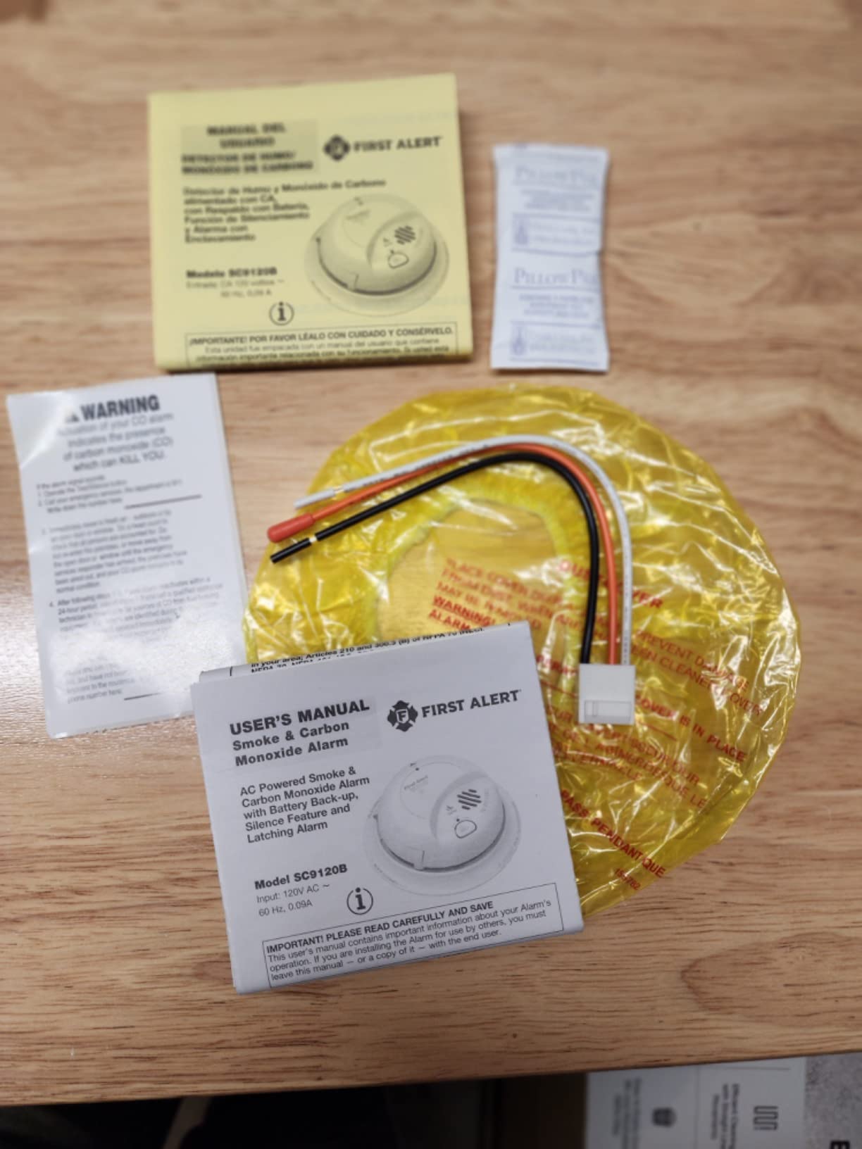 FIRST ALERT BRK SC9120B-3 Hardwired Smoke and Carbon Monoxide (CO) Detector with Battery Backup, Pack of 3 customer photo 2