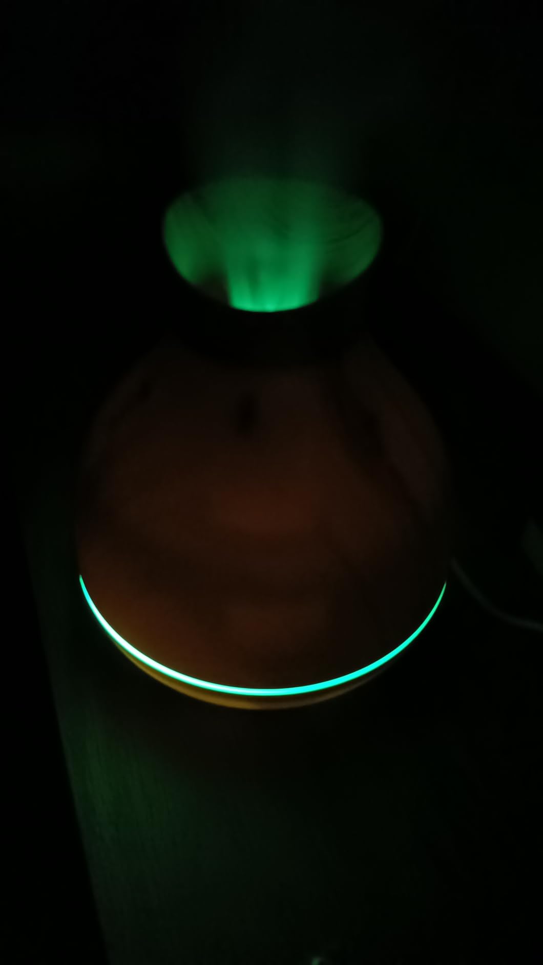 BZseed Aromatherapy Essential Oil Diffuser 550ml 12 Hours Wood Grain Aroma Diffuser with Timer Cool Mist Humidifier for Large Room, Home, Baby Bedroom, Waterless Auto Shut-off, 7 Colors Lights Changing customer photo 1