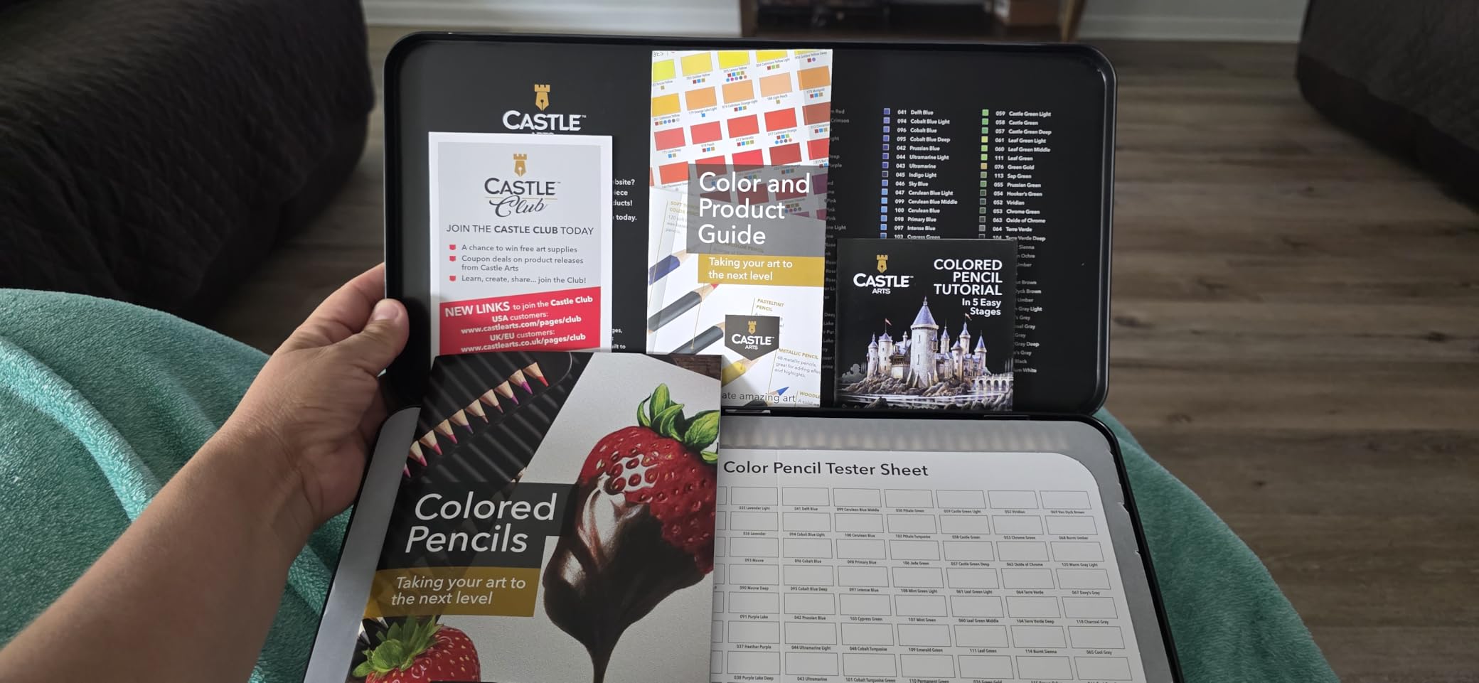 Castle Art Supplies 120 Premium Soft Core Coloring Pencils Set customer photo 1