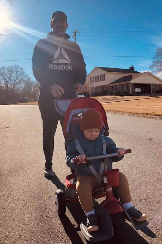 Radio Flyer Ultimate All-Terrain Stroll 'N Trike, Ages 1-5, Convertible 4-in-1 Tricycle, All-Terrain Tires, Parent Push Handle, UV Canopy, Accessories, Safety Harness, Stroller Tricycle for Toddlers customer photo 1