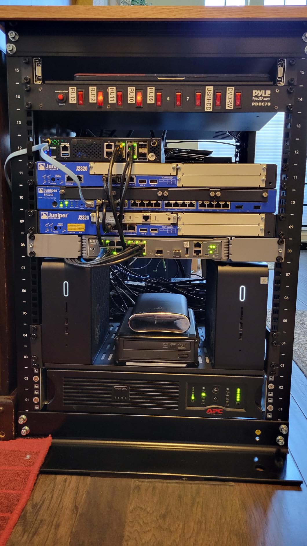 Raising Electronics Server Rack 4 Post Open Rack Frame Rack Enclosure 19 Inch Adjustable Depth Aluminum (27U,56Inch Height) customer photo 1