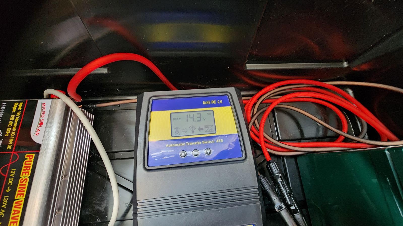 MOES Dual Power Controller 50A 5500 Watt Automatic Transfer Switch for Off Grid Solar Wind System ATS DC 12V 24V 48V AC 110V 220V customer photo 1