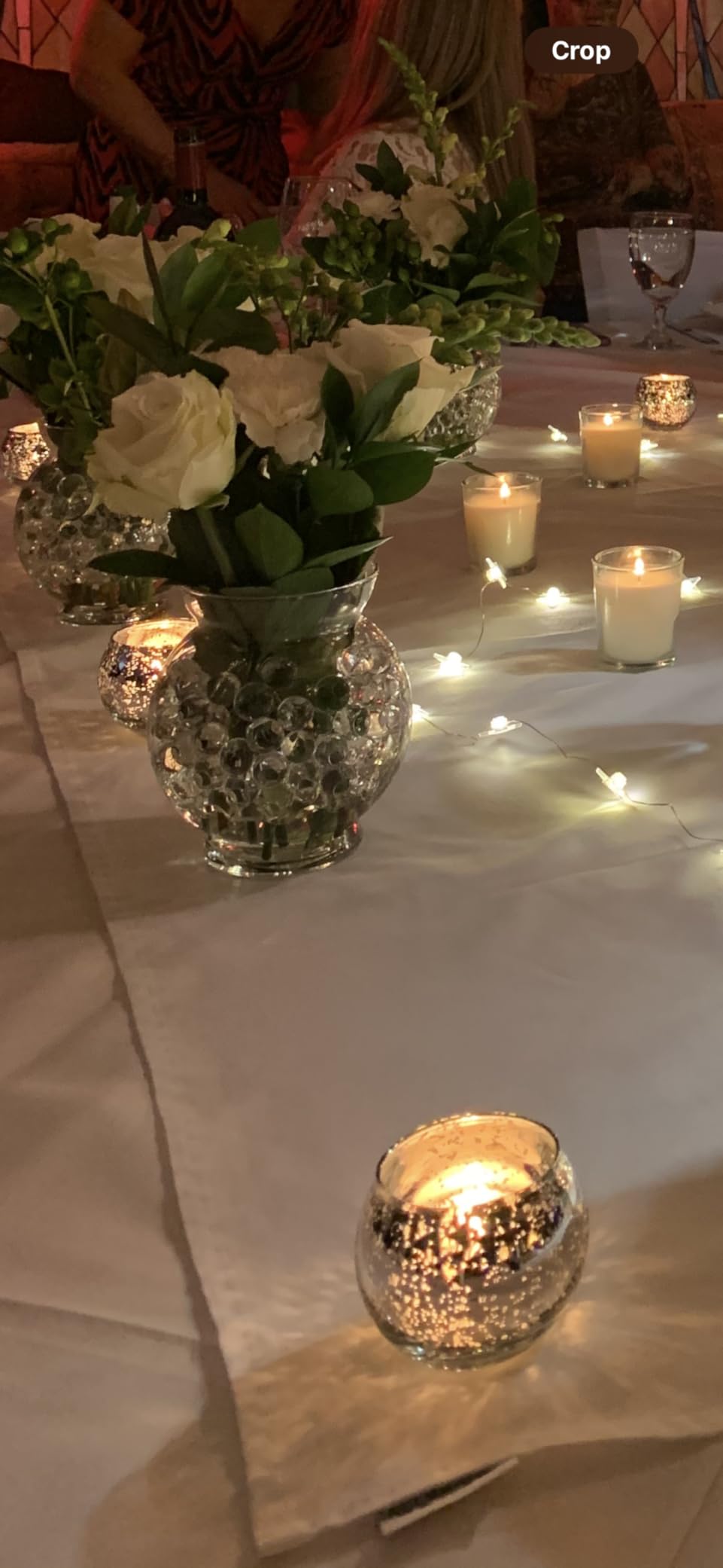 Volens Round Gold Votive Candle Holders, Mercury Glass Candle Holder Set of 12, Wedding Decorations for Table customer photo 2