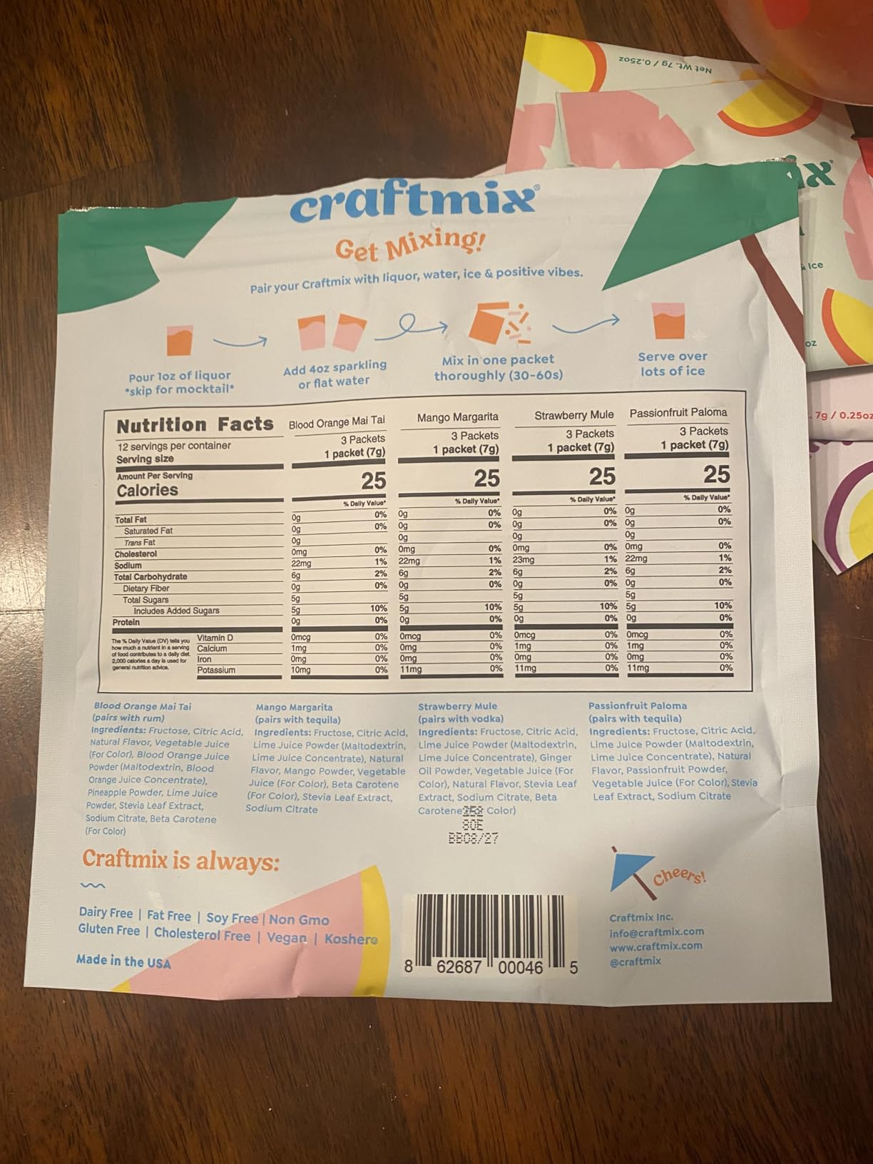 Craftmix Variety Pack Cocktail & Mocktail Drink Mixer, Skinny Mixes - 12 Pack customer photo 1