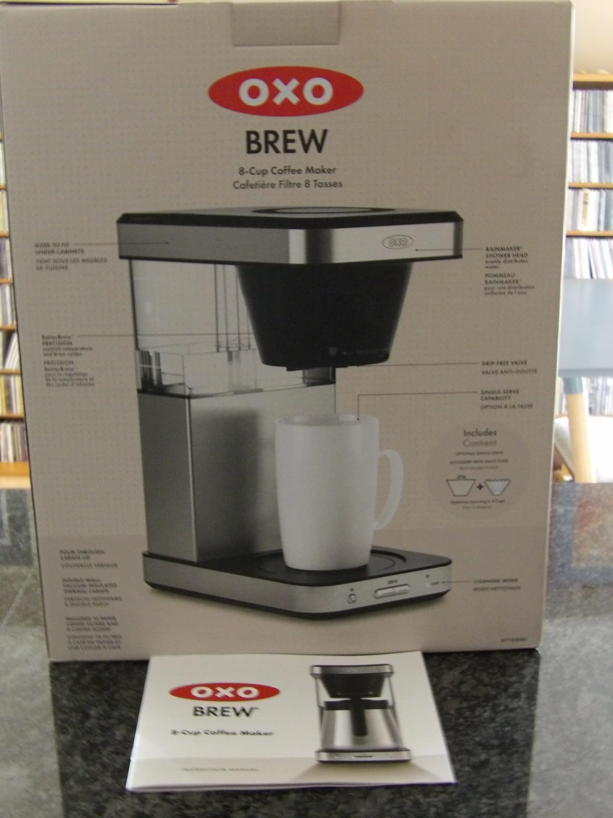 OXO Brew 8-Cup Coffee Maker - Single-Serve & Carafe, Thermal Stainless Steel, SCA Certified customer photo 2