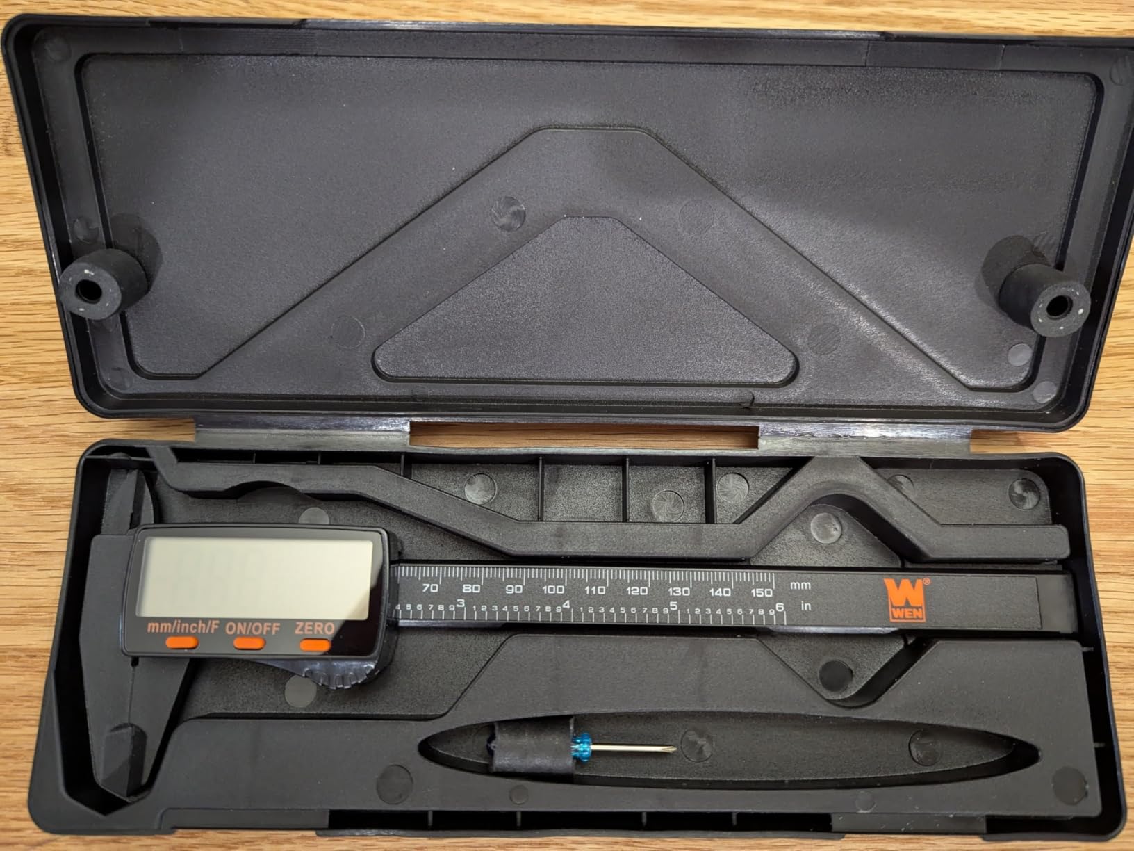 WEN 10761 Electronic 6.1-Inch Digital Caliper with LCD Readout and Storage Case customer photo 1