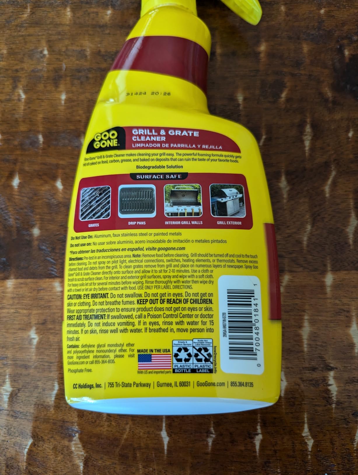 Goo Gone Grill and Grate Cleaner Spray (2 Pack) Cleans and Degreases BBQ Cooking Grates and Racks, Pellet and Electric Smokers- 24 Ounce customer photo 2