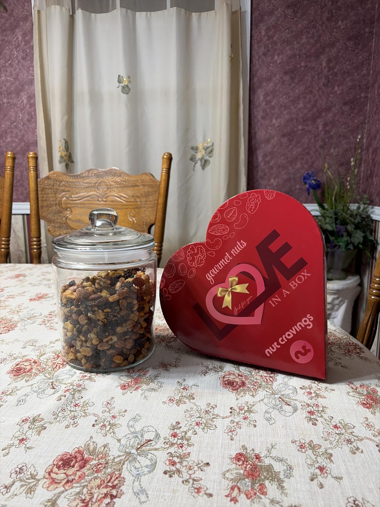 NUT CRAVINGS - Easter Dried Fruit & Mixed Nuts Gift Basket, Black Tower + Ribbon (12 Assortments) Food Arrangement, Healthy Snack Care Package, Kosher customer photo 2