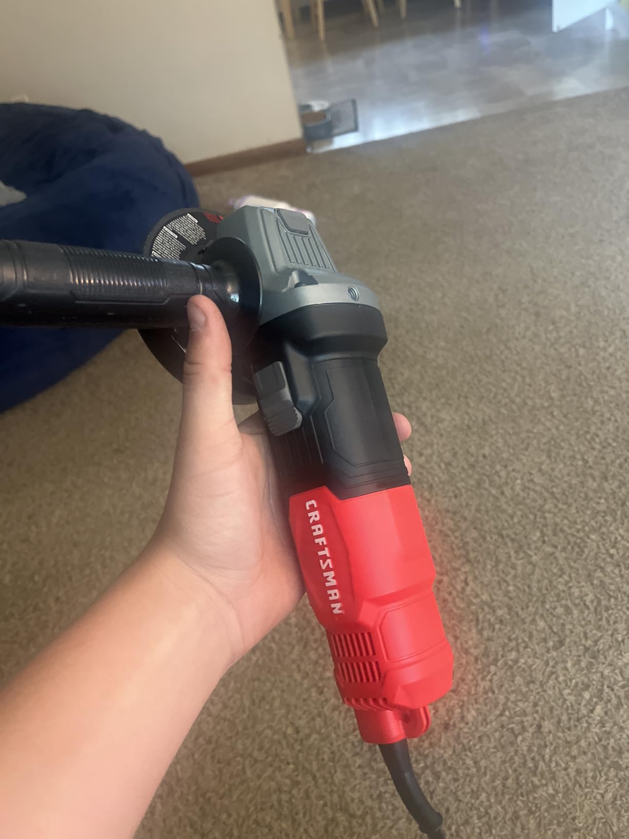 CRAFTSMAN Small Angle Grinder Tool 4-1/2 inch, 6 Amp, 12,000 RPM, Corded (CMEG100) customer photo 1