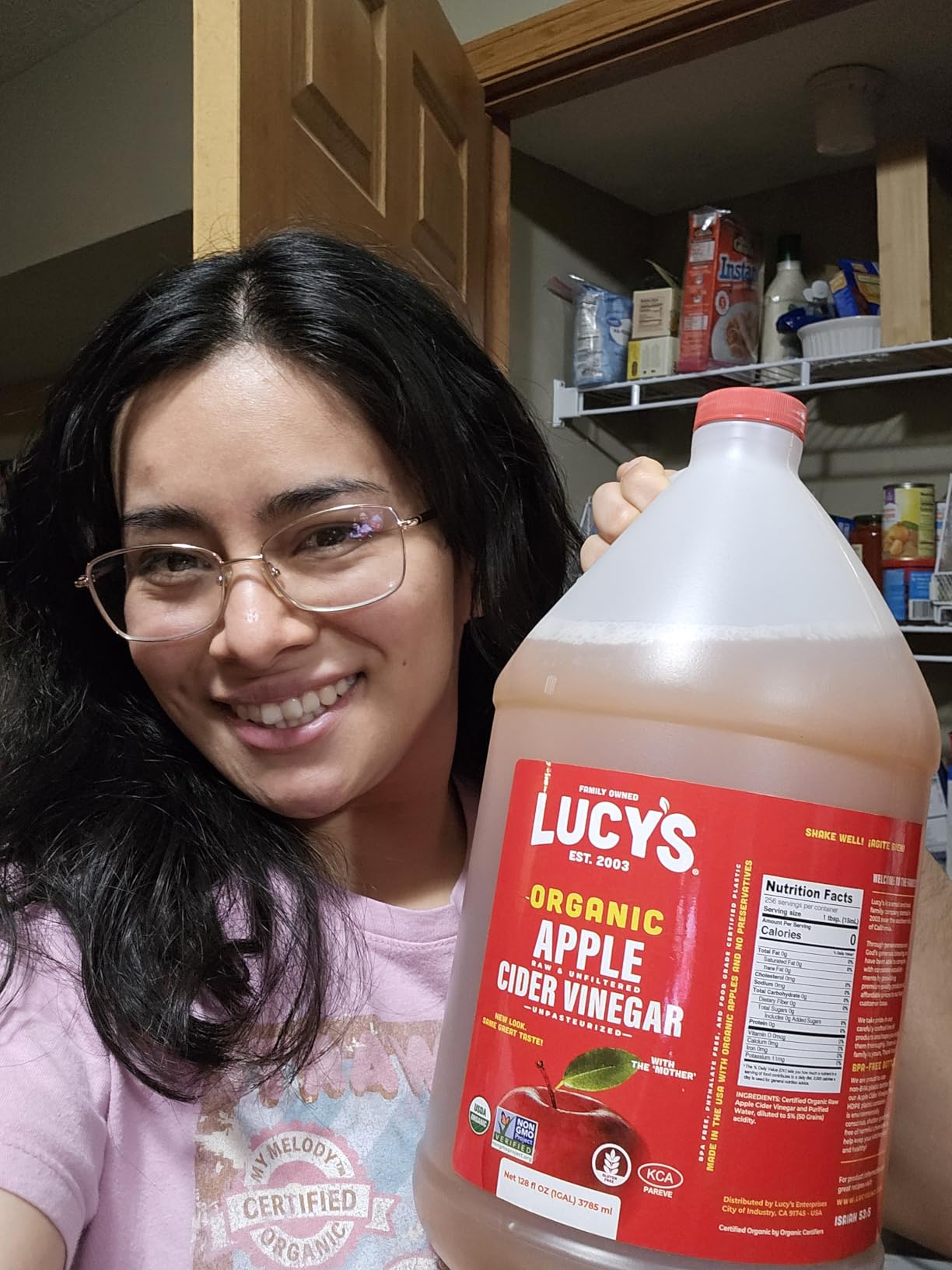 Lucy's Family Owned - GALLON SIZE, Organic, With the Mother, Apple Cider Vinegar, Unfiltered, Unpasteurized, NonGMO, and Raw customer photo 2