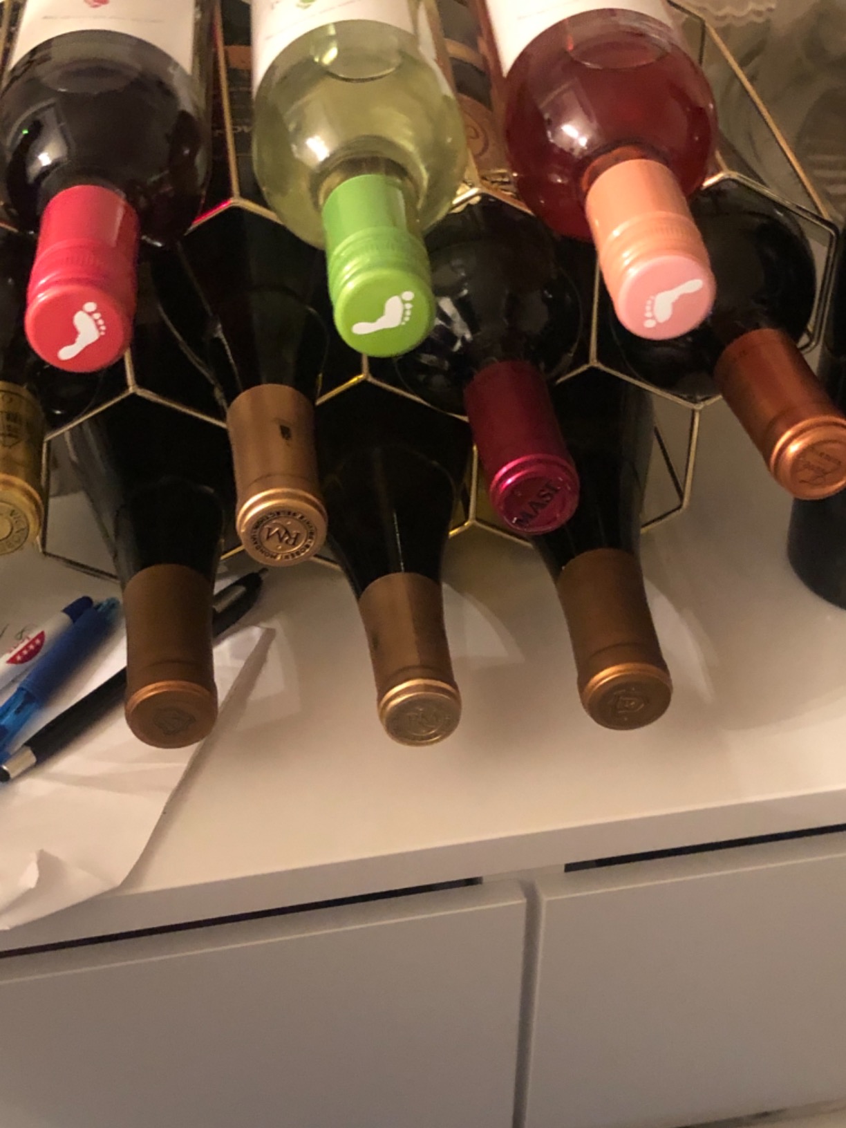 Fantasee - Wine Glass Holder, Tabletop Stemware Rack with 6 Wine Glass Drying Rack Stand customer photo 2