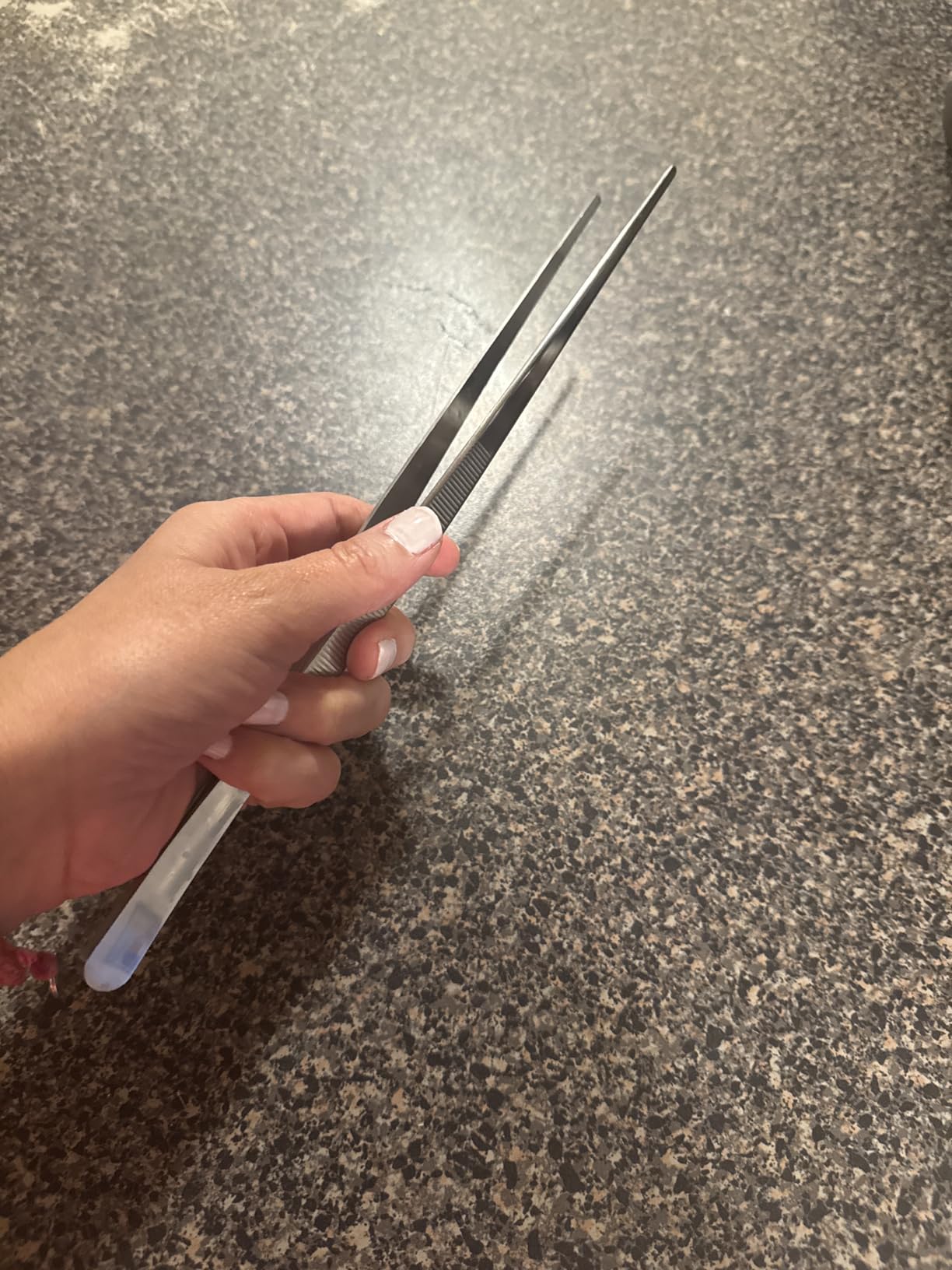 12 Inch Kitchen Tweezers Fine Tweezer Tongs, MSY BIGSUNNY Stainless Steel Food Tweezers Multi-function Precision Serrated Tips Cooking Tongs customer photo 2
