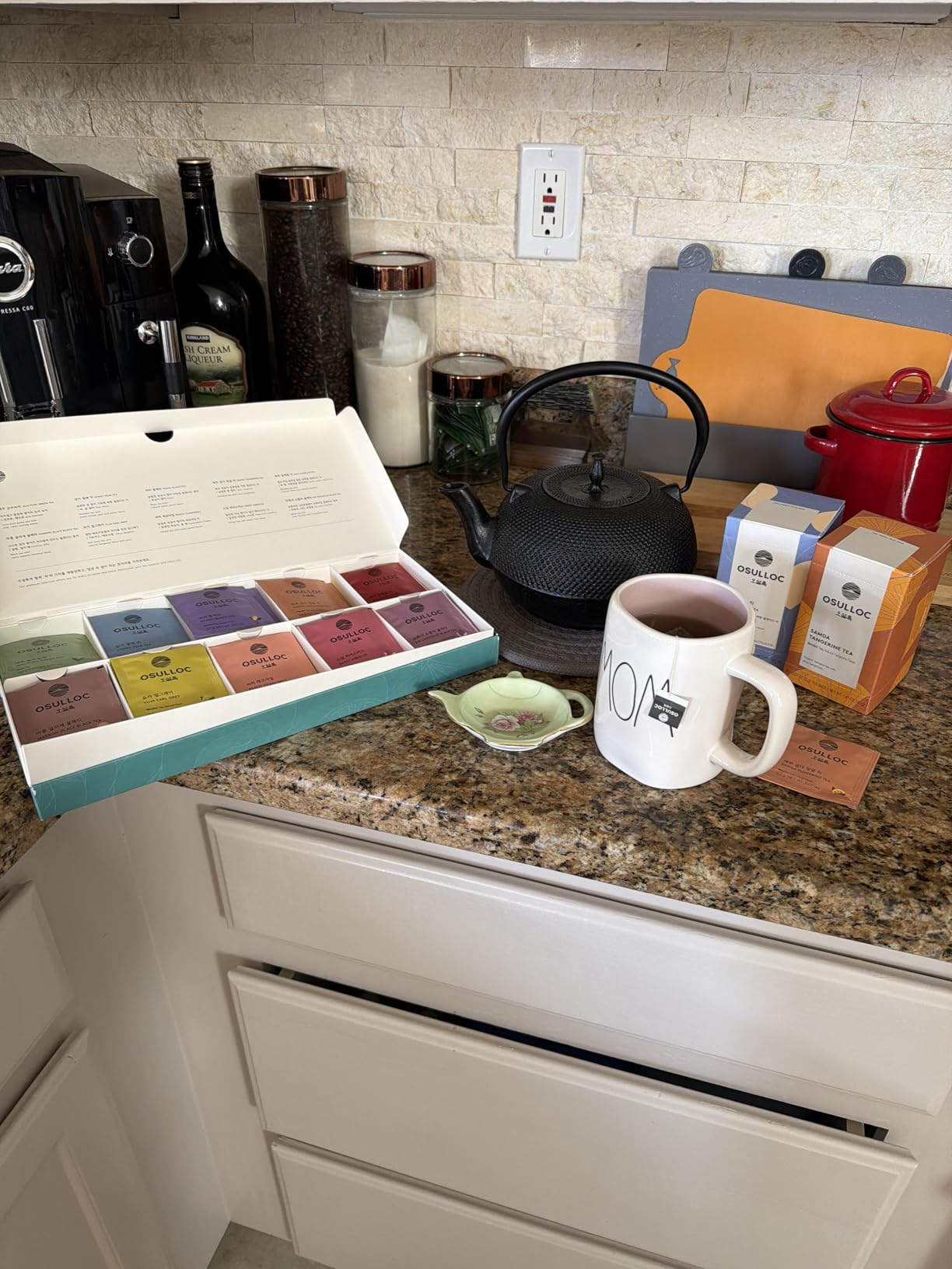 OSULLOC Premium Tea Collection (40 count, 10 flavors x 4 ea), Self Care Sampler Gift Box Variety Pack, Premium Organic Pure & Blended Tea from Jeju customer photo 1