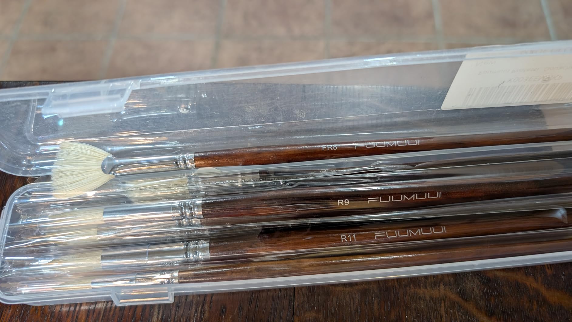 Professional Oil Paint Brush Set, Fuumuui 11pcs Superior Hog Bristle Paint Brushes Perfect for Oil Acrylic Gouache Painting customer photo 1