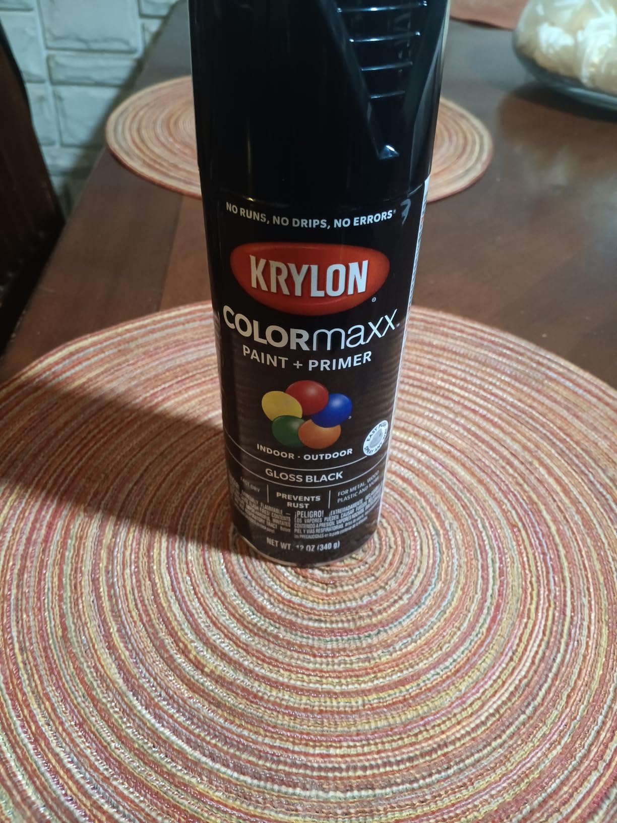 Krylon K05545007 COLORmaxx Spray Paint and Primer for Indoor/Outdoor Use, Gloss White 12 Oz customer photo 2