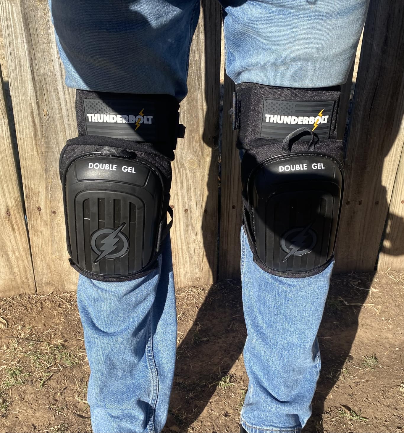 Thunderbolt Knee Pads for Men Construction Knee Pads for Work for Men and Women with Double Gel for Gardening Flooring Roofing Heavy Duty with Extra Thick Foam and Strong Adjustable Non-Slip Straps customer photo 2