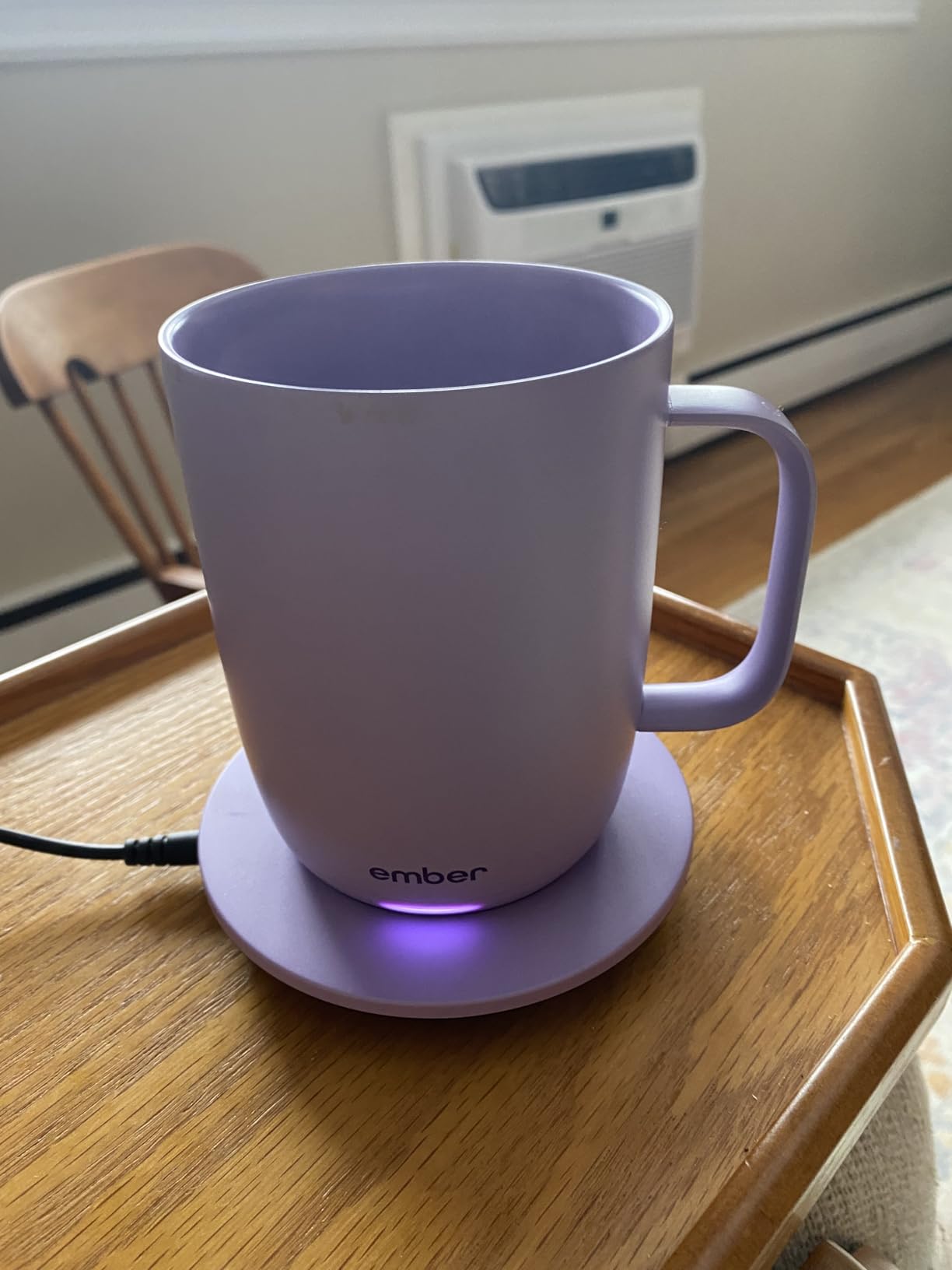 Ember Temperature Control Smart Mug 2, 10 Oz, App-Controlled Heated Coffee Mug with 80 Min Battery Life and Improved Design, Black customer photo 1