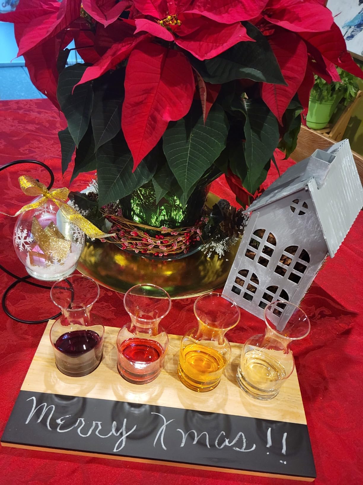 Wine Tasting Flight Sampler Boards (2 Pack)- Set Includes Eight 6 oz Decanter Glasses & 2 Wood Paddles w Chalkboards customer photo 2