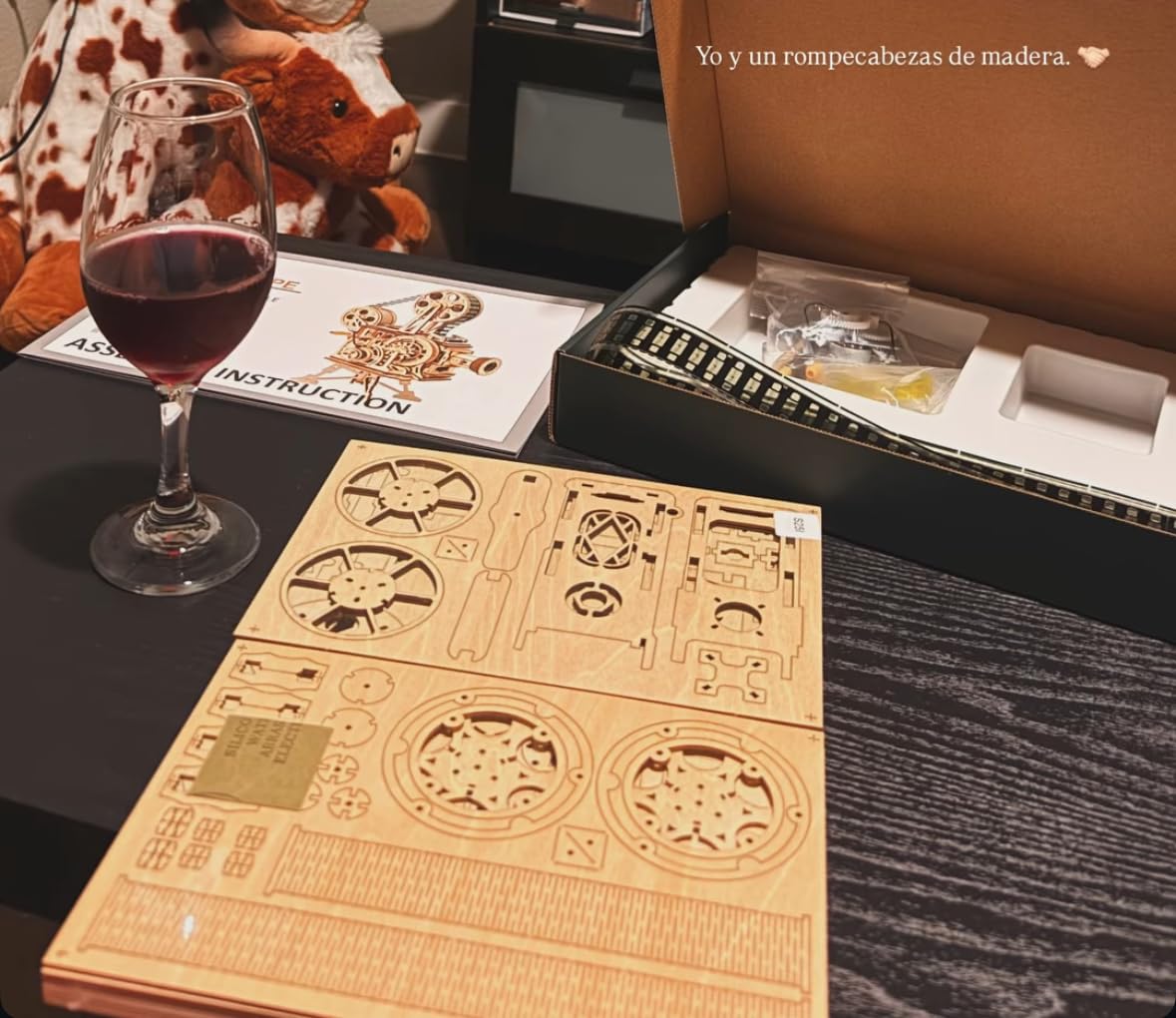 ROKR 3D Wooden Puzzles Vitascope for Adults - Model Building Kits Mechanical Construction for Adults to Build, Educational Brain Teaser DIY Crafts Kits customer photo 1