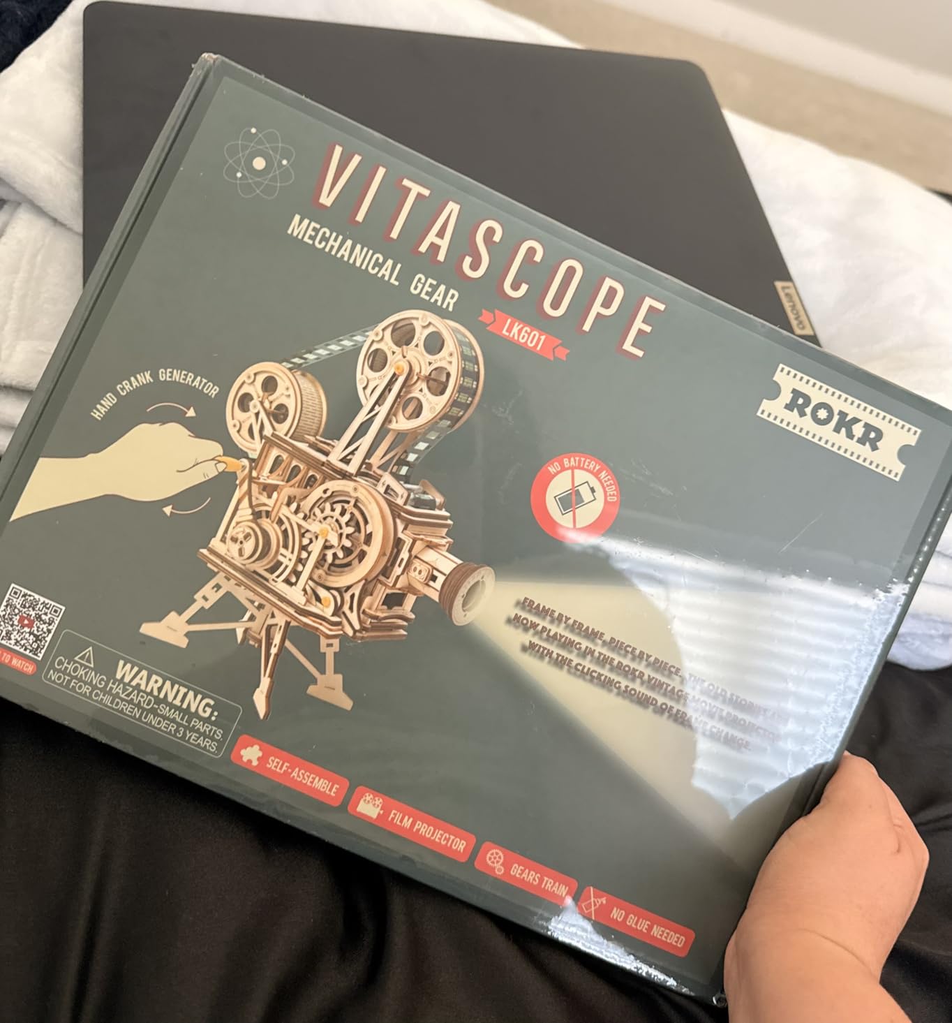 ROKR 3D Wooden Puzzles Vitascope for Adults - Model Building Kits Mechanical Construction for Adults to Build, Educational Brain Teaser DIY Crafts Kits customer photo 2