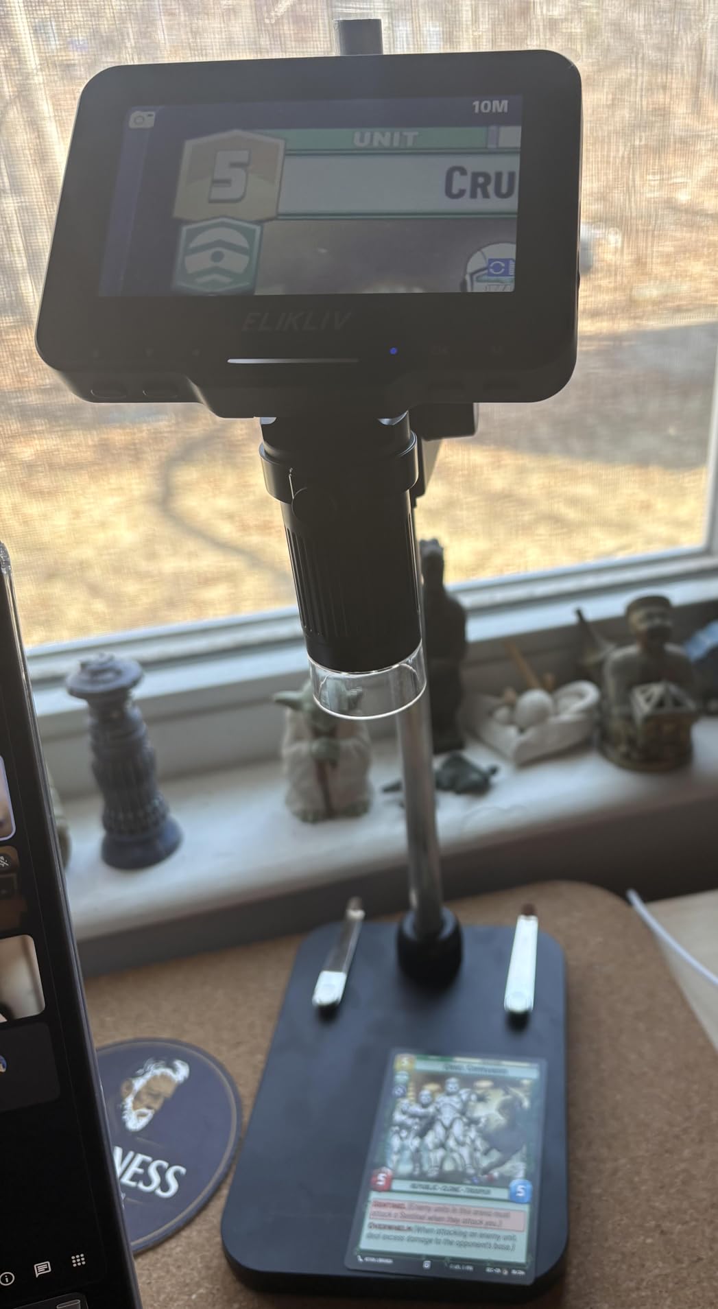 Elikliv Microscope, LCD Digital Coin Microscope 1000x, Coin Magnifier with LED Lights customer photo 2