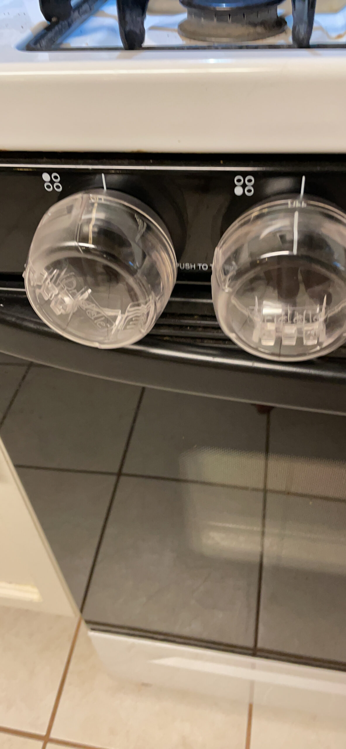 6 Pack Clear Stove Knob Safety Covers - Protect Little Kids with A Child Proof Lock for Oven/Stove Top/Gas Range - Baby/Toddler Kitchen Safety Guard customer photo 2