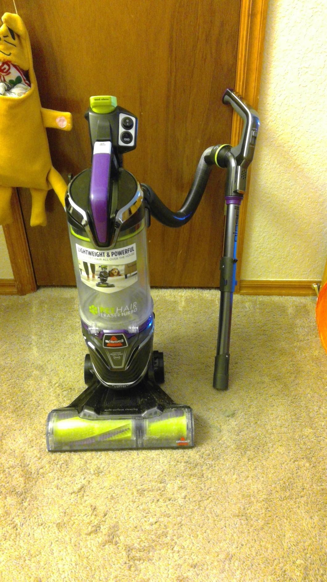 BISSELL 24613 Pet Hair Eraser Turbo Plus Lightweight Vacuum, Tangle-Free Brush Roll, Powerful Pet Hair Pick-up, SmartSeal Allergen System, Specialized Pet Tools, Easy Empty Dirt Tank customer photo 2
