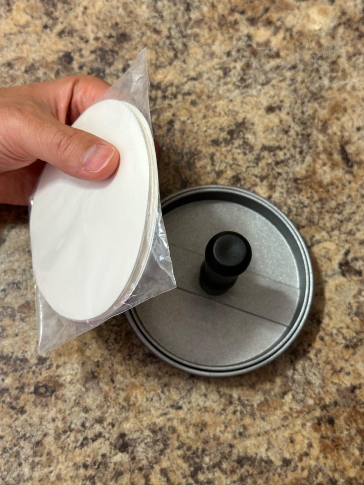 Meykers Burger Press 100 Patty Papers Set | Non-Stick Hamburger Mold with Free Wax Patty Paper Sheets | Meat Beef Cheese Veggie Burger Maker for Grill Griddle BBQ Barbecue | BPA Free customer photo 2