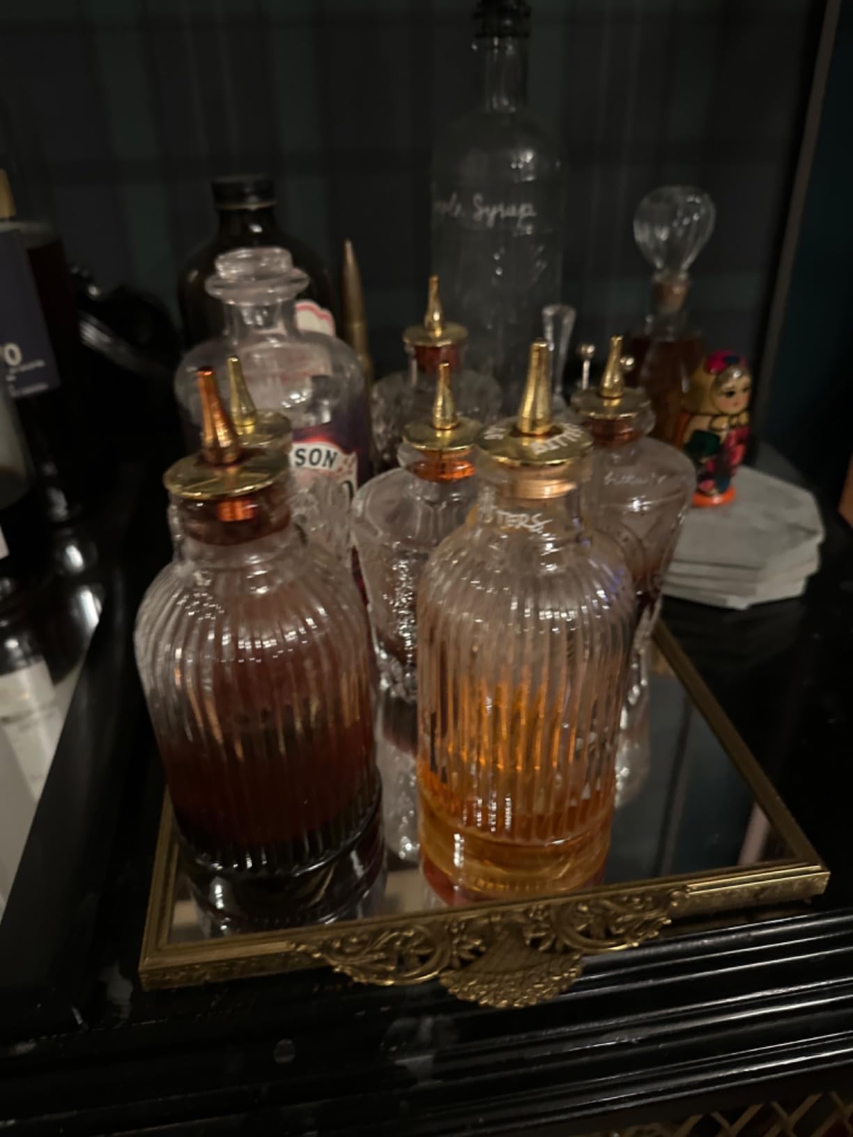 LINALL Bitters Bottle Set - Glass Vintage Bottle with Dash Top (3 pack) customer photo 2