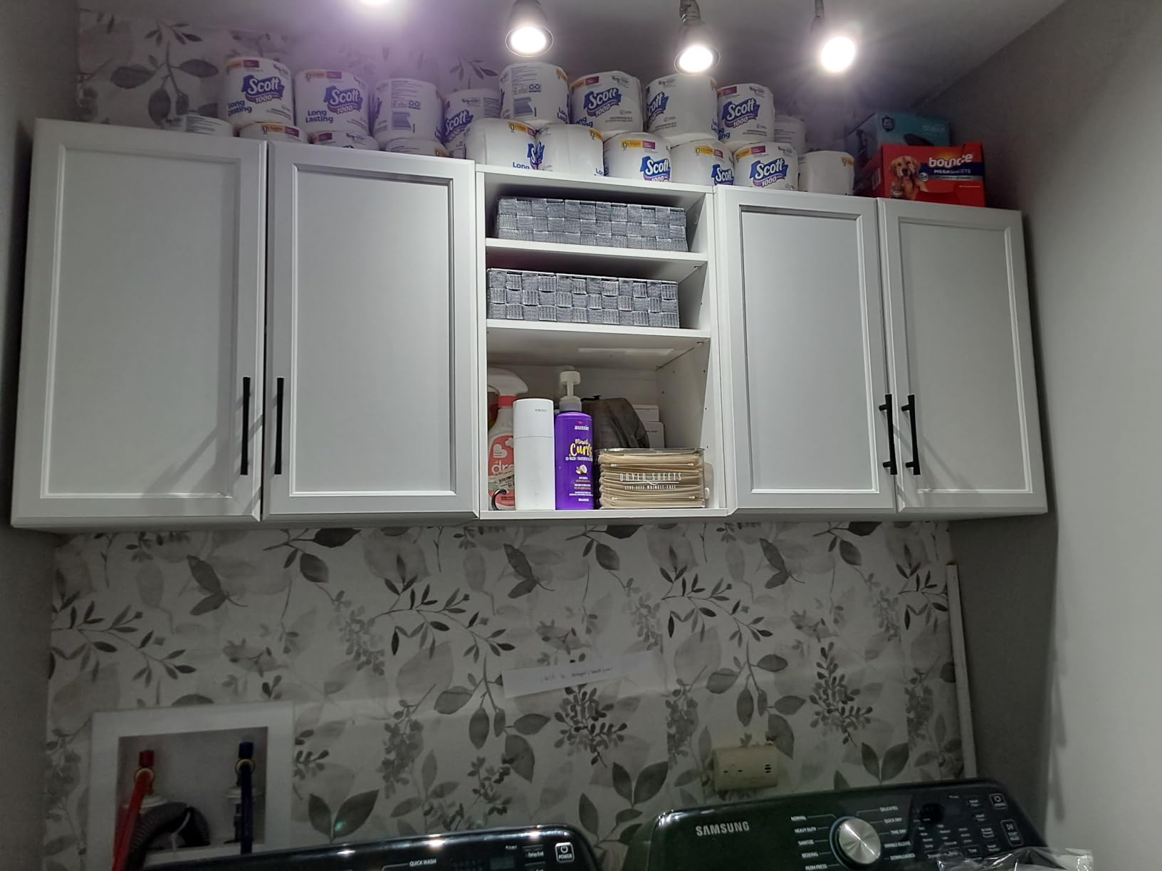 NuWallpaper NUS3144 Breezy Peel & Stick Wallpaper, Grey customer photo 1