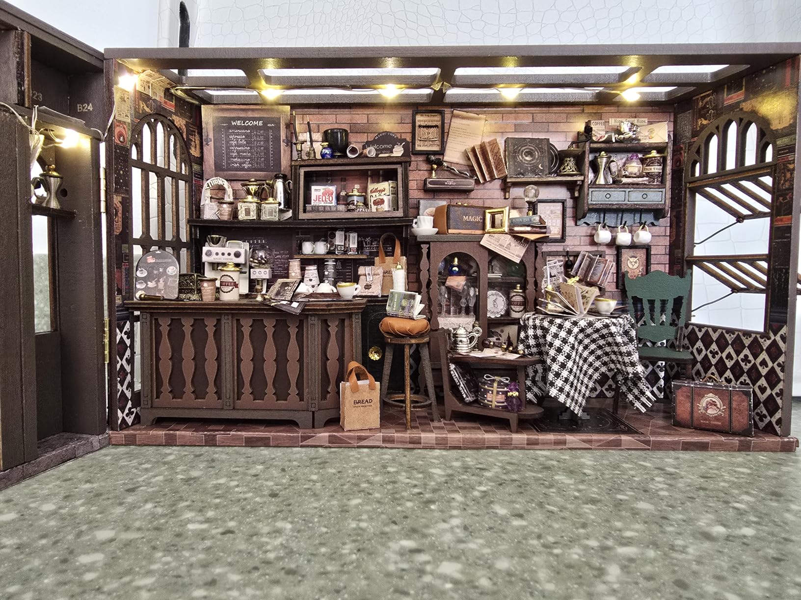 CUTEBEE Dollhouse Miniature House with Furniture, DIY Dollhouse Kit with Dust Proof, Music Movement, 1:24 Scale Creative Room for Gift (Rose Garden Tea House) customer photo 1