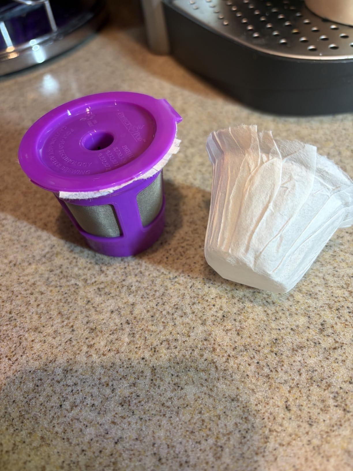 Perfect Pod Cafe Save 1-Stream Reusable K Cup Pod Coffee Filters - Refillable Coffee Pod Capsules with Built-In, Integrated Mesh Strainer for use with Keurig & Select Single Cup Coffee Makers, 6-Pack customer photo 2