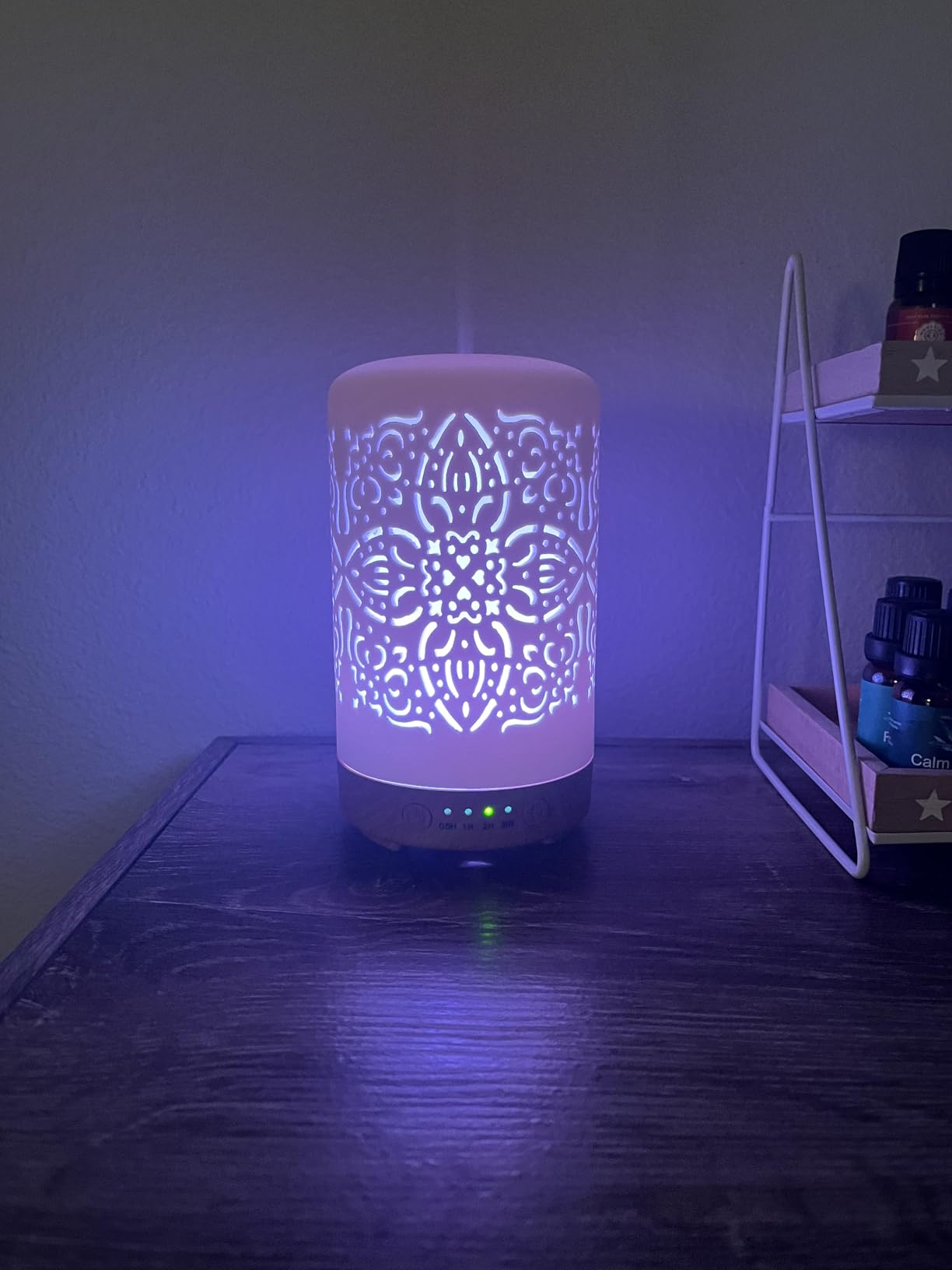 Earnest Living Essential Oil Diffuser White Ceramic Diffuser 100 ml Timers Night Lights and Auto Off Function Home Office Humidifier Aromatherapy Diffusers for Essential Oils customer photo 1