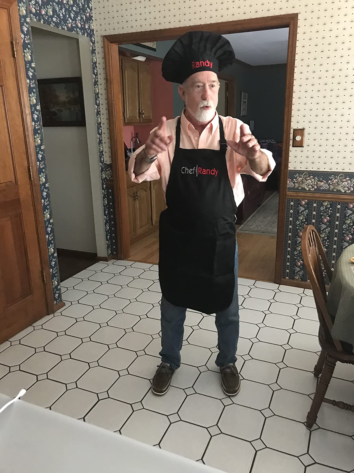 Custom Embroidered Chef Knife Apron - Personalized Apron for Men - Premium Cooking, Grilling & BBQ Gift customer photo 2