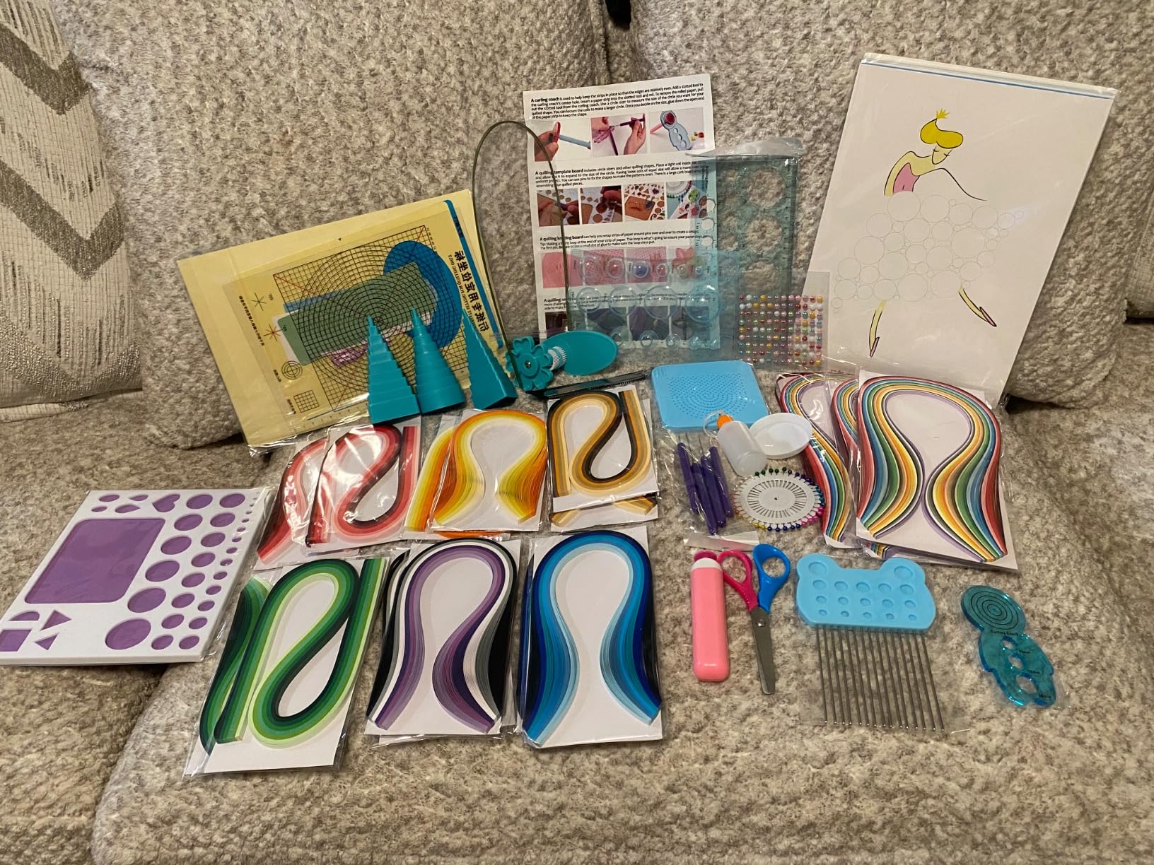 MDLUU Paper Quilling Kit with 1860 Strips and Quilling Tools and Storage Box, Paper Quilling Craft Great for DIY Learning Class, Home Decoration, Birthday Gift customer photo 2