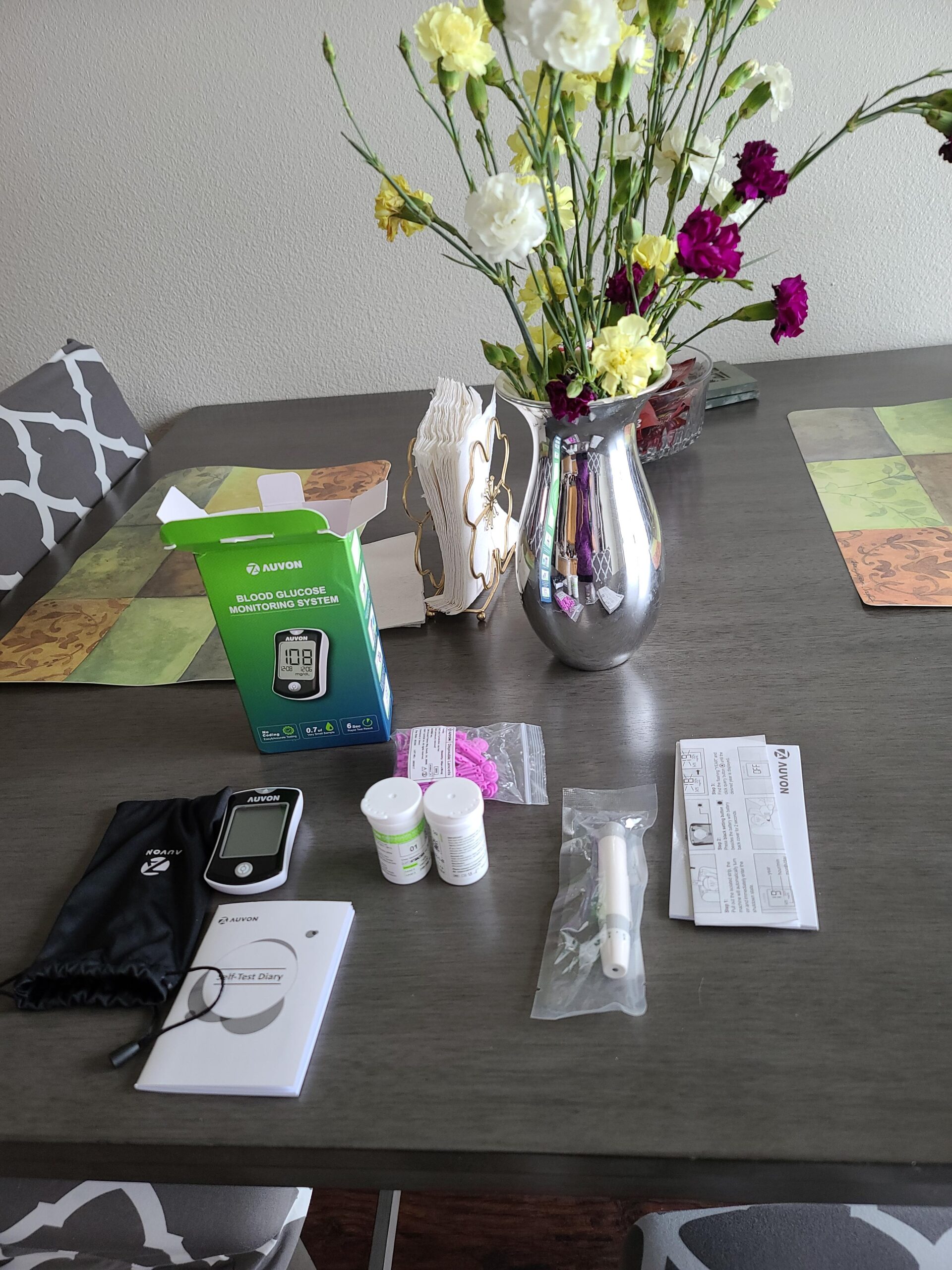 AUVON Blood Glucose Monitor Kit, High Accuracy Blood Sugar Test Kit with 50 Glucometer Strips, 50 30G Lancets, 1 Lancing Devices, DS-W Diabetes Testing Kit, No Coding Required, Travel Size customer photo 2