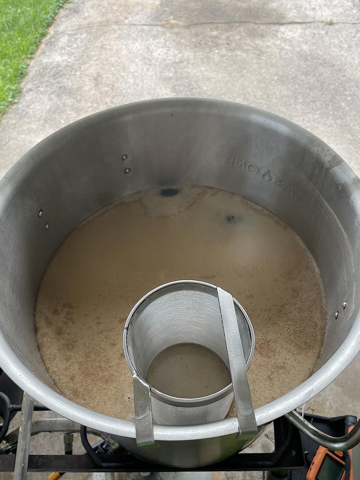 Gekufa 4×10 Inch Hop Spider 300-Micron Stainless Steel Hop Filter with Spoon - Homebrew Strainer for Beer Brewing, Tea, Coffee, Compost Tea customer photo 1