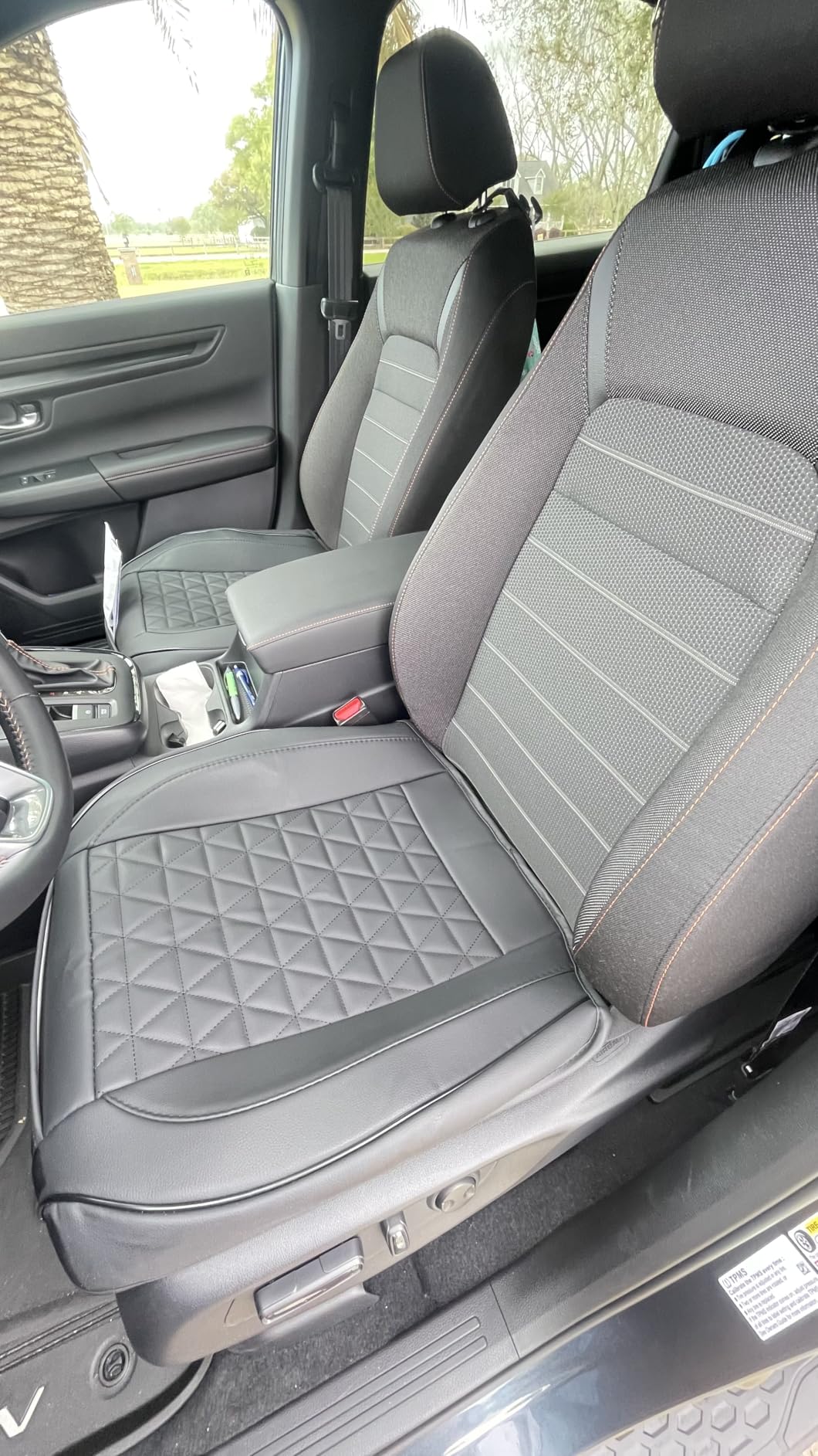 Black Panther Luxury Faux Leather Car Seat Cover Front Bottom Seat Cushion Cover, Anti-Slip and Wrap Around The Bottom, Fits 95% of Vehicles - 1 Piece, Black customer photo 1