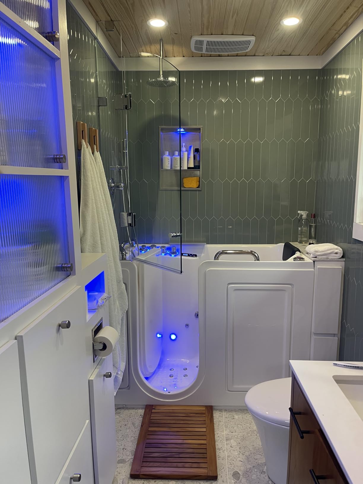 ANZZI Walk-In Tub 27 x 53 In Whirlpool and Air Bath Left Drain 12 Hydro Jets 18 Air Jets Inline Heater Quick Fill Handheld Shower ADA Seat Acrylic Spa White 110V | 2753WILWD customer photo 1