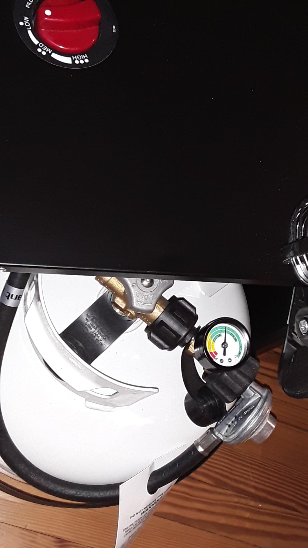 SHINESTAR Universal Propane Tank Gauge for 5-20 Pound LP Tanks | Gas Level Indicator for Grill, Heater, RV Camper, QCC1/Type 1 Connection customer photo 1