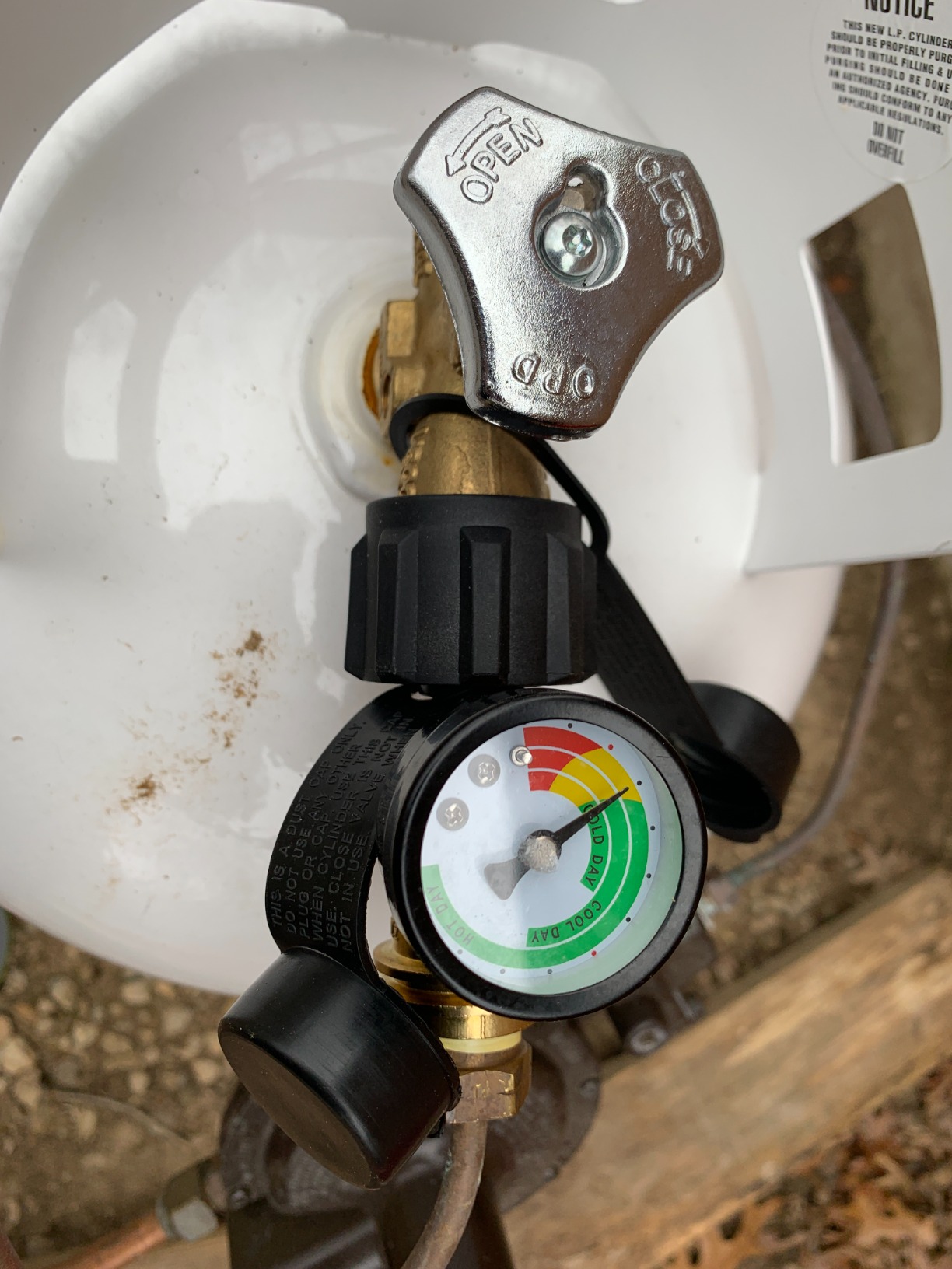 SHINESTAR Universal Propane Tank Gauge for 5-20 Pound LP Tanks | Gas Level Indicator for Grill, Heater, RV Camper, QCC1/Type 1 Connection customer photo 2