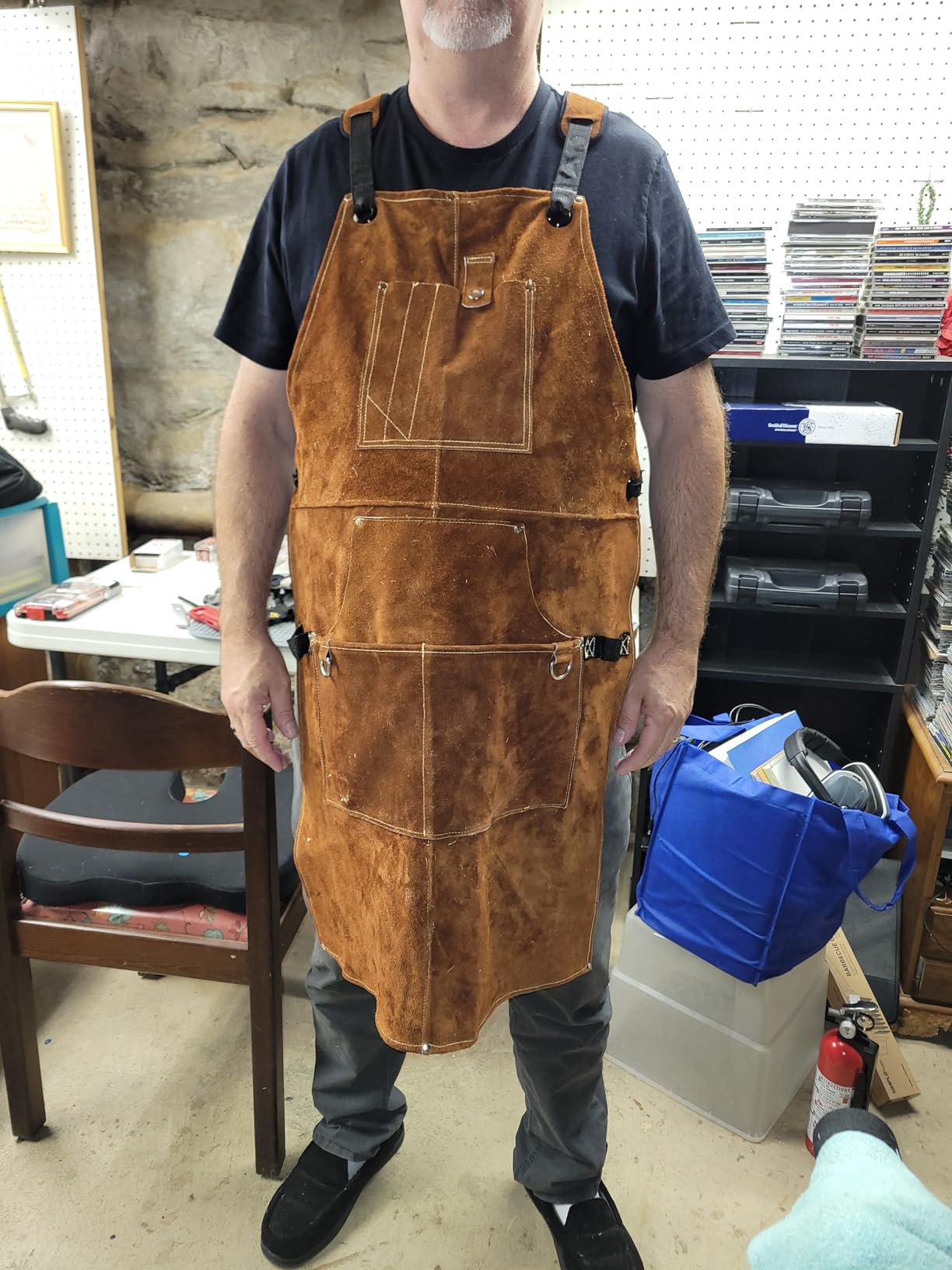 FIGHTECH Shop Apron - Heavy Duty Wood Working Apron for Men with Tool Pockets for Woodworkers Blacksmiths Carpenters M-XXL customer photo 2