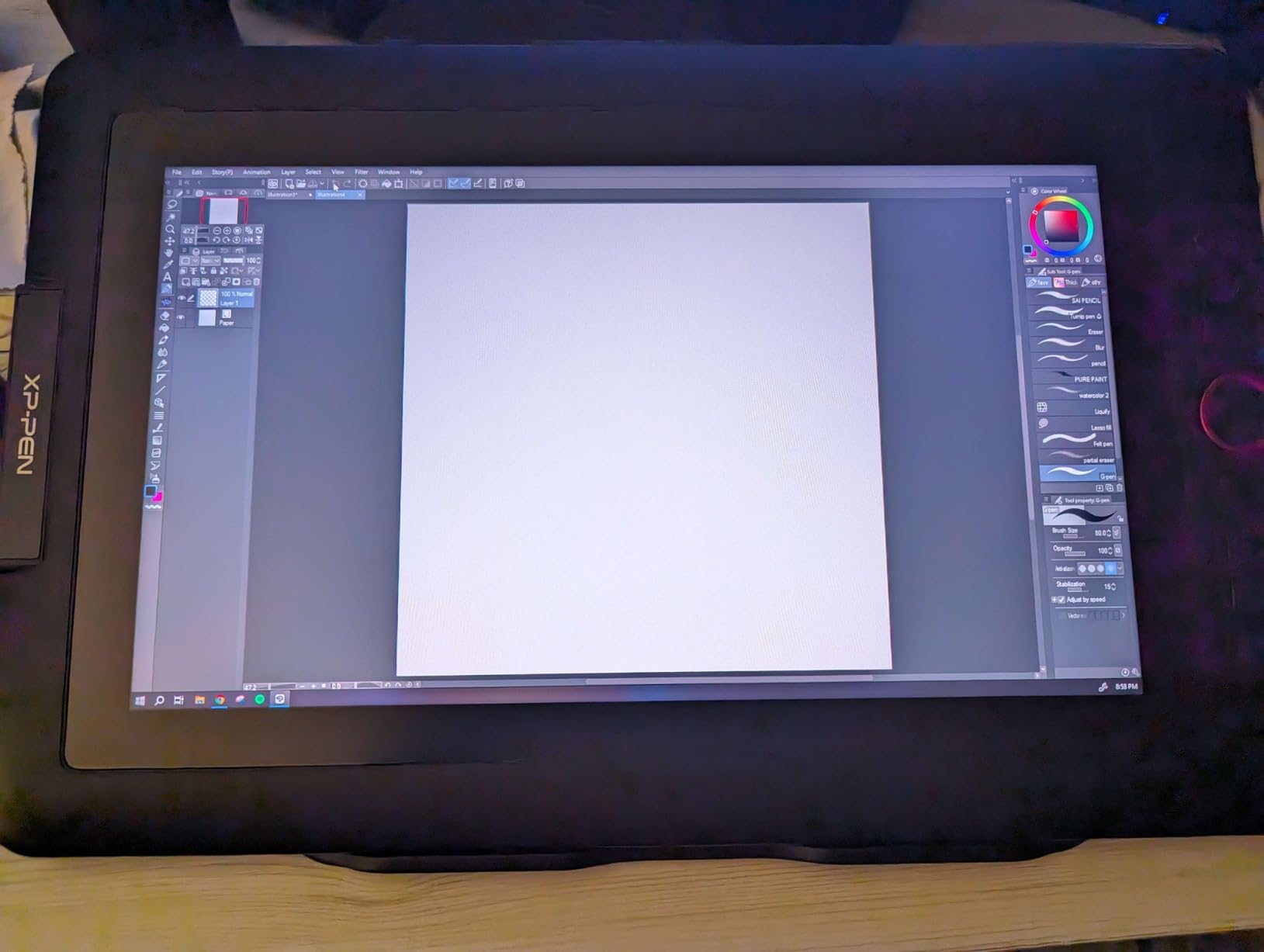 XPPen Drawing Tablet with Screen Full-Laminated Graphics Drawing Monitor Artist13.3 Pro Graphics Tablet with Adjustable Stand and 8 Shortcut Keys customer photo 1