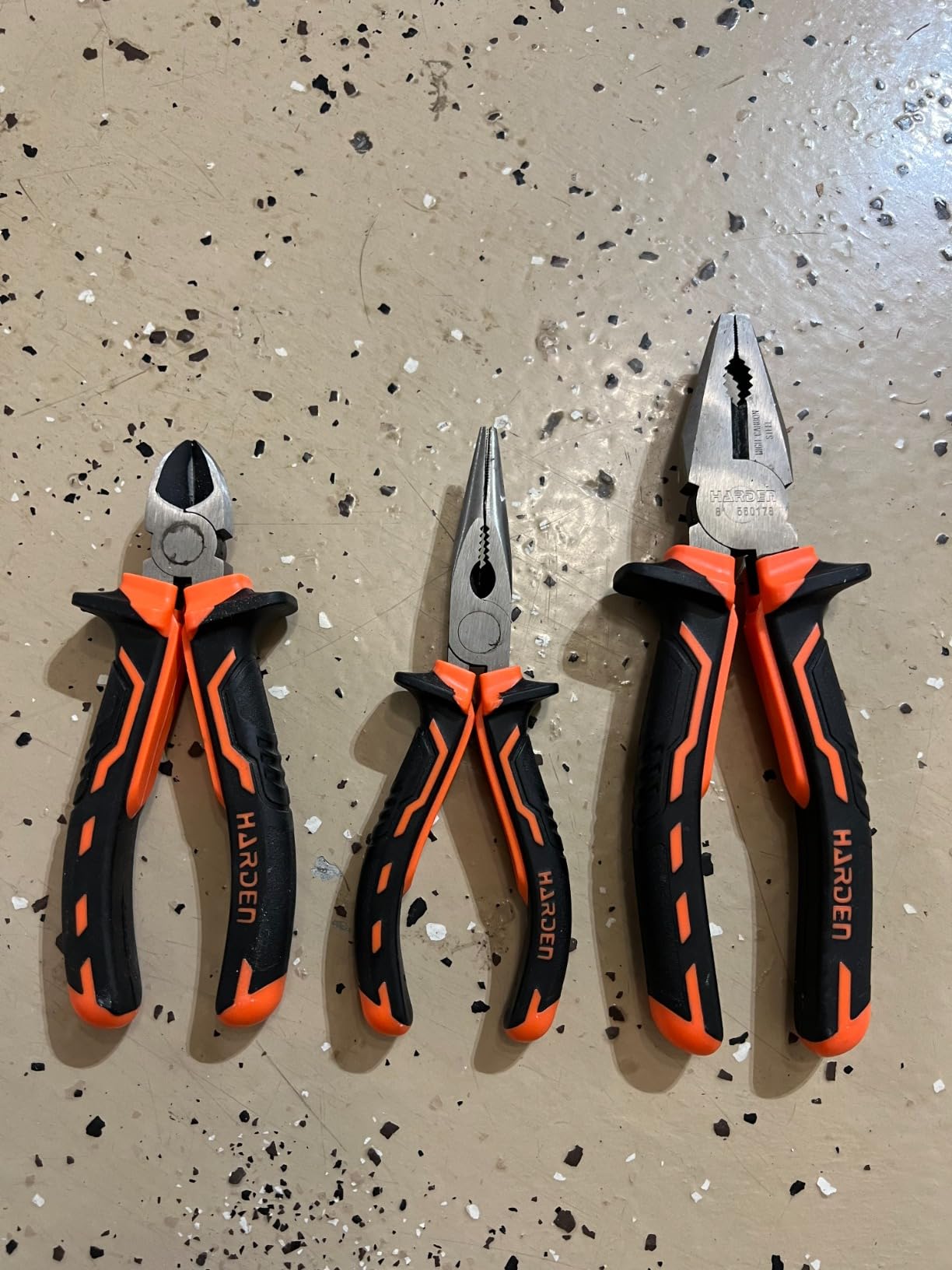Edward Tools Harden 3 Piece Pliers Set - Professional Grade Pliers includes 6