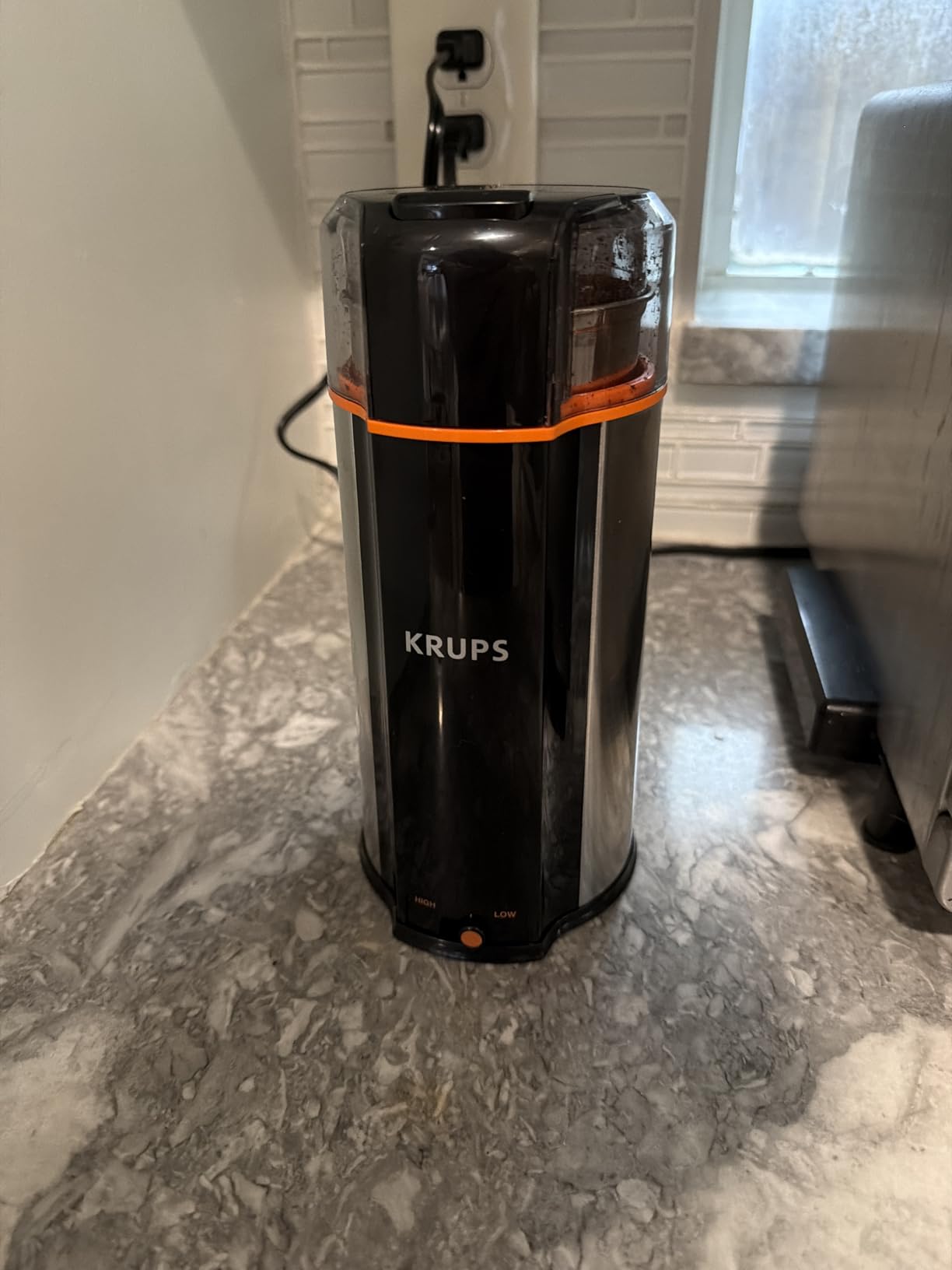 KRUPS Silent Vortex Electric Coffee Grinder: 3 oz Capacity, 5x Quieter, 175W Motor for Coffee Beans, Spices & Herbs - Removable Dishwasher-Safe Bowl, 12-Cup Yield, Black customer photo 2