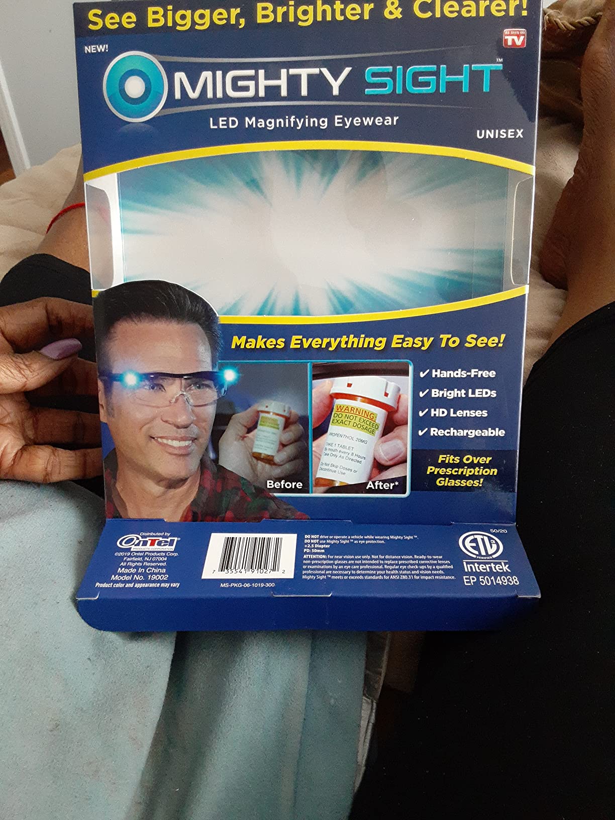 Ontel Mighty Sight LED Magnifying Eyewear customer photo 2