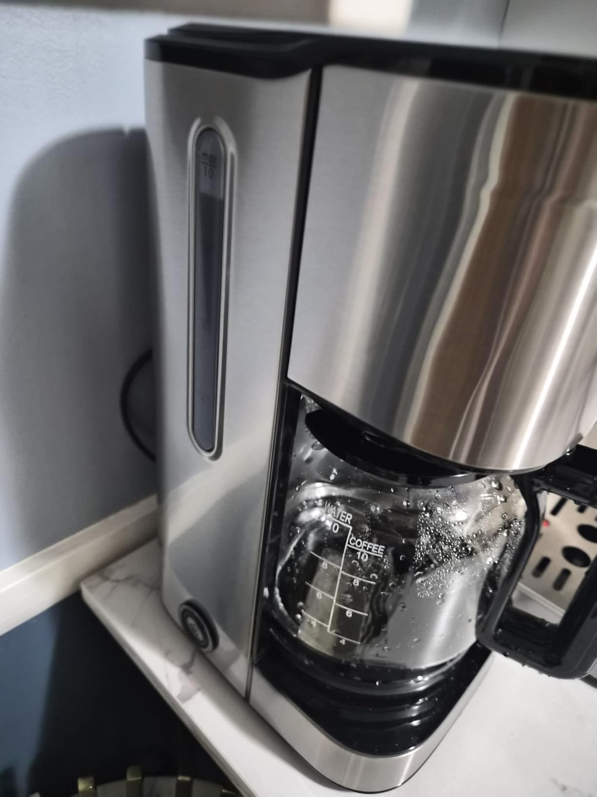 KRUPS Simply Brew Compact 5 Cup Coffee Maker: Stainless Steel Design, Pause & Brew, Keep Warm, Reusable Filter, Drip-Free Carafe customer photo 1
