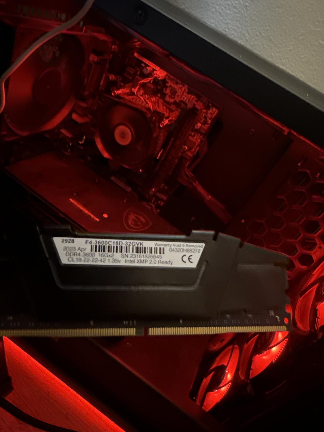 G.SKILL RipjawsV Series DDR4 RAM 16GB (2x8GB) 3600MT/s CL18-22-22-42 Intel AMD Desktop Computer Memory U-DIMM - Black customer photo 1