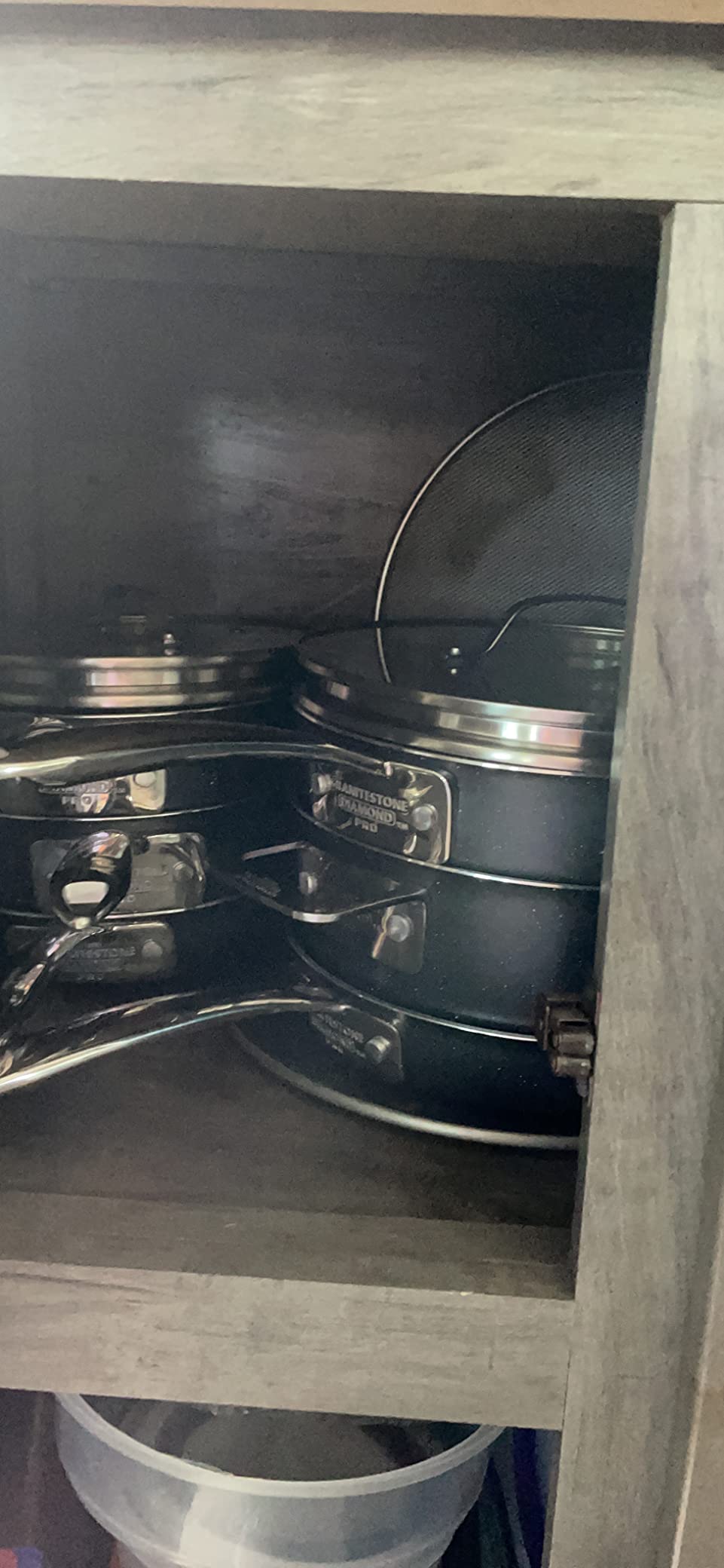 Granitestone Original Stack Master 10 Piece Cookware Set, Triple Layer Nonstick Granite Stone with Diamond infused Coating, Dishwasher Oven Safe, Non-Toxic Pots and Pans, Large, Black customer photo 2