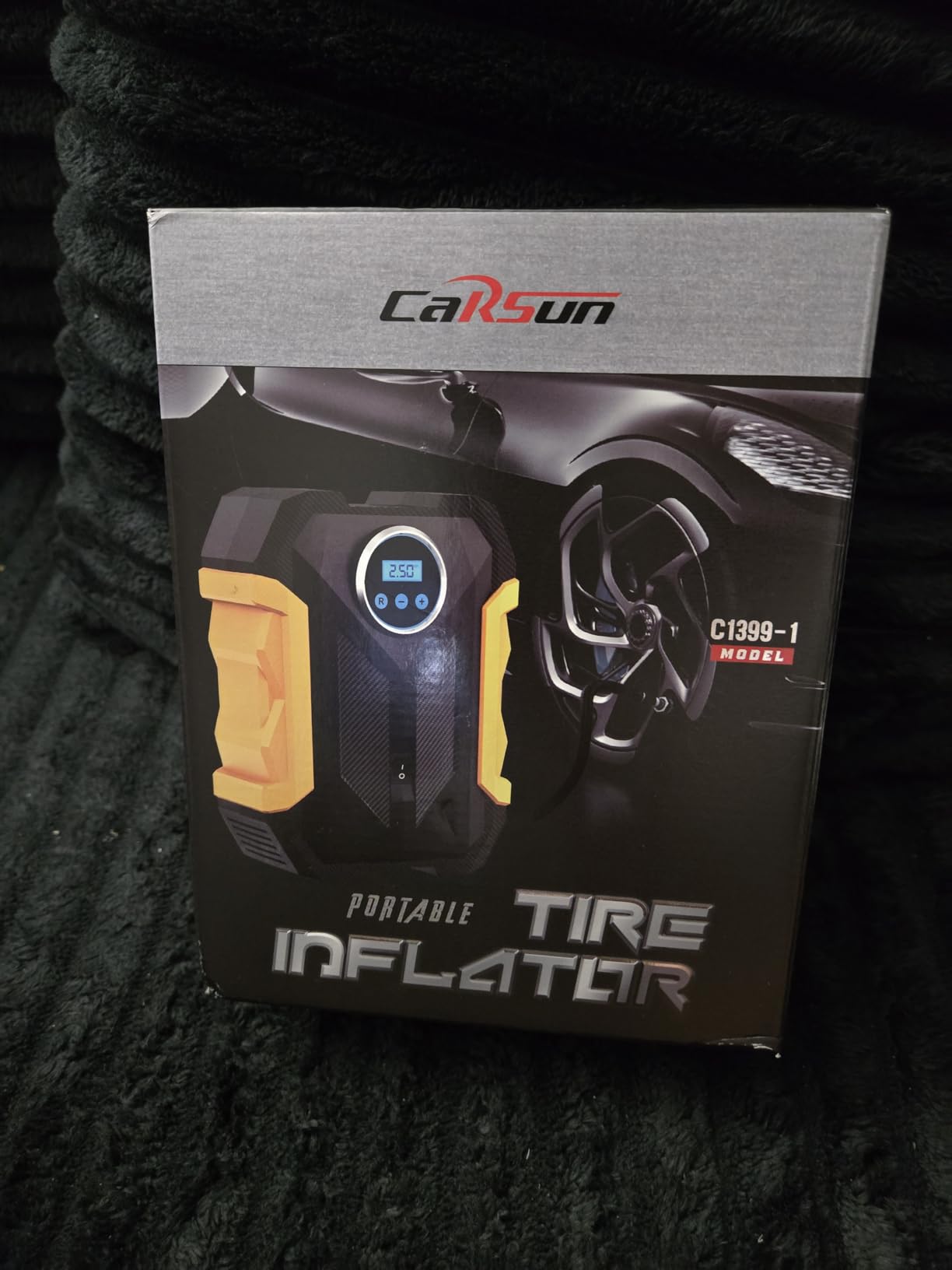 Digital Air Compressor for Car Auto Pump Portable Tire Inflator with LED Light DC 12V customer photo 1
